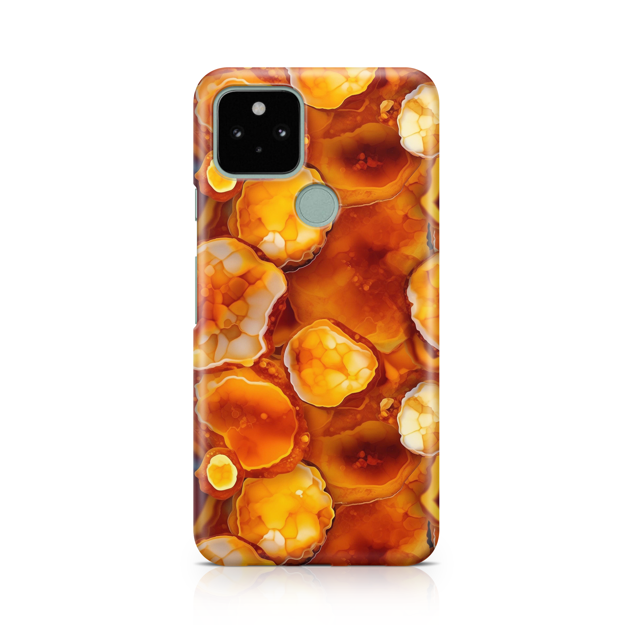 Orange Geode - Google phone case designs by CaseSwagger