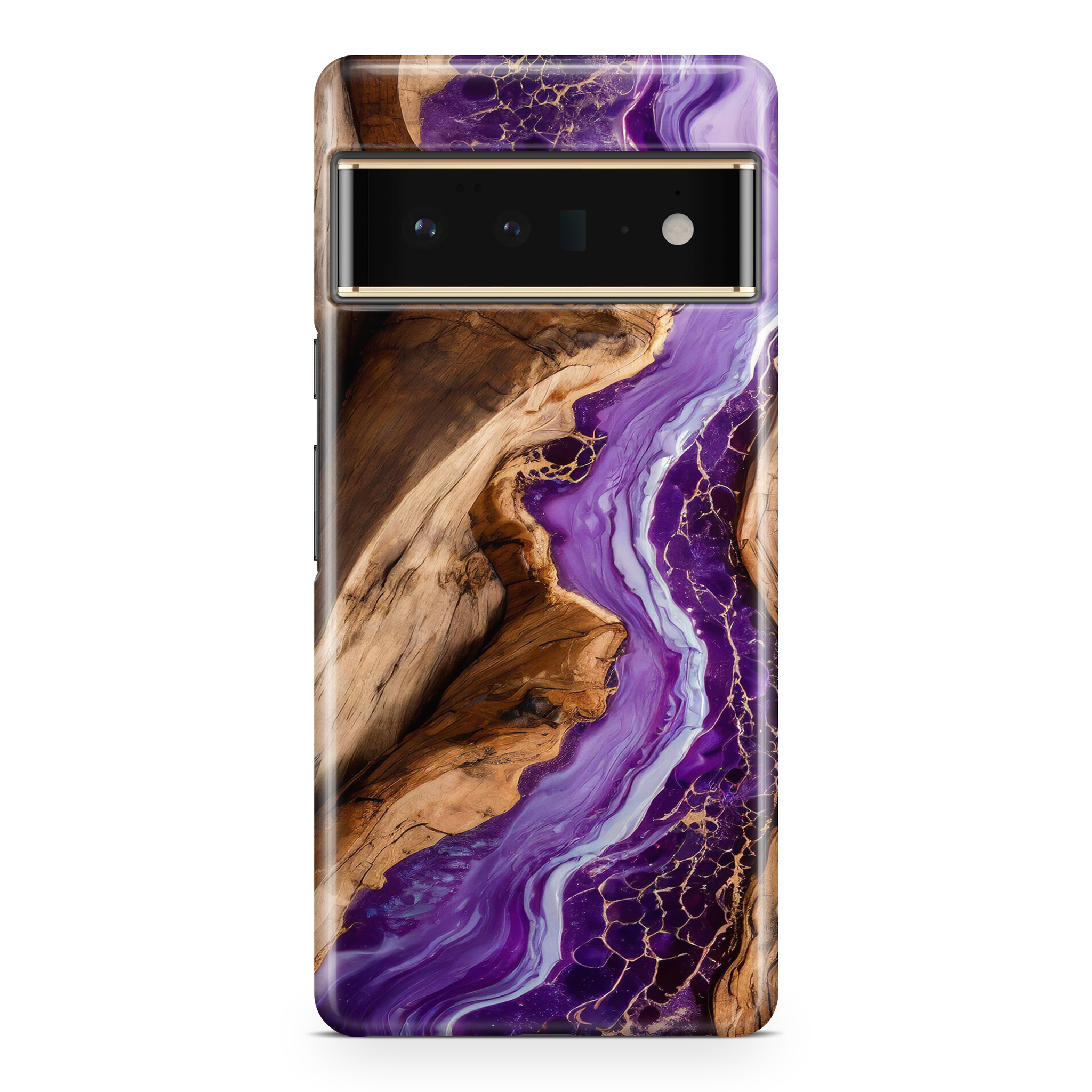 Purple Resin Wood Case - CaseSwagger Google Pixel Cover