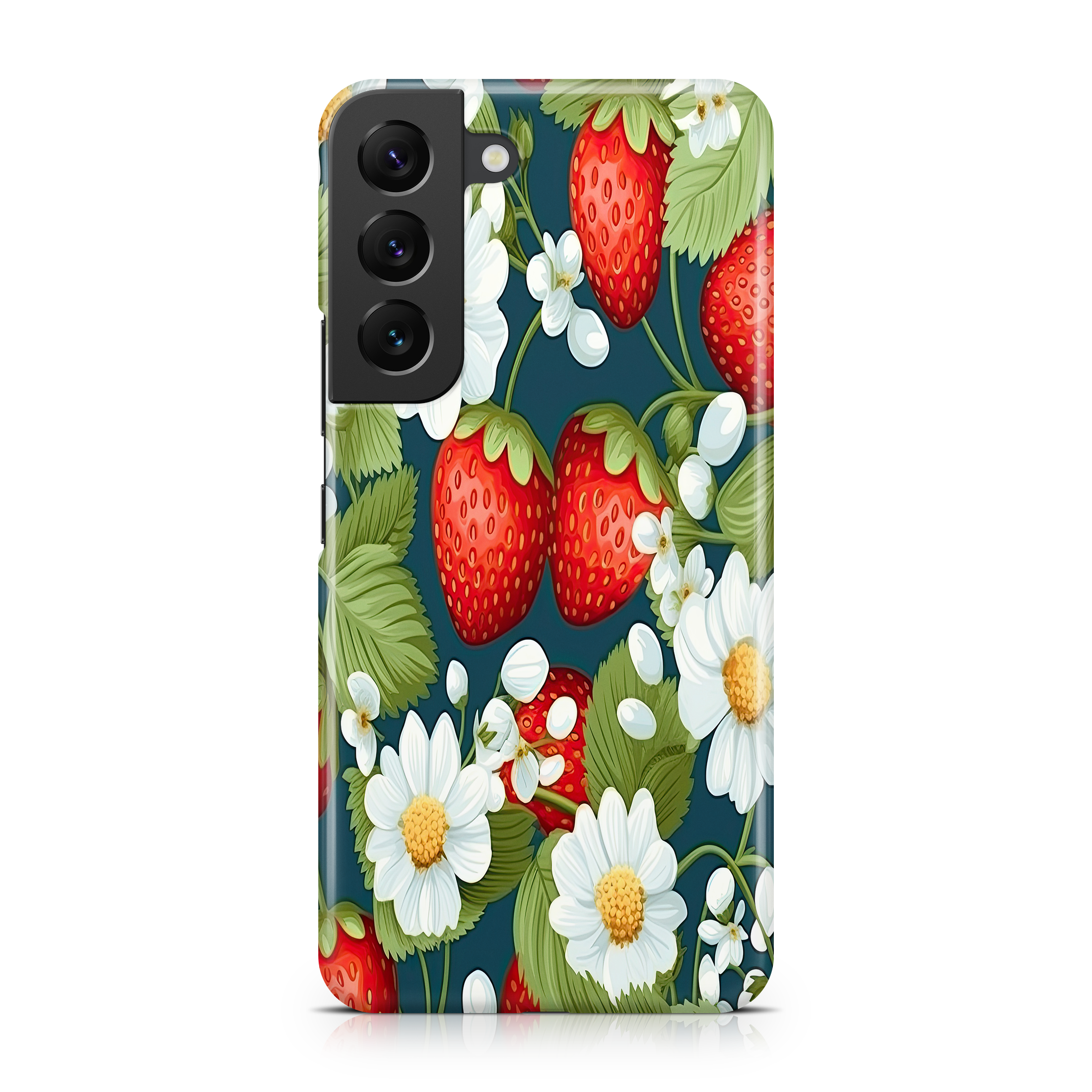 Strawberry Vine Oasis - Samsung phone case designs by CaseSwagger