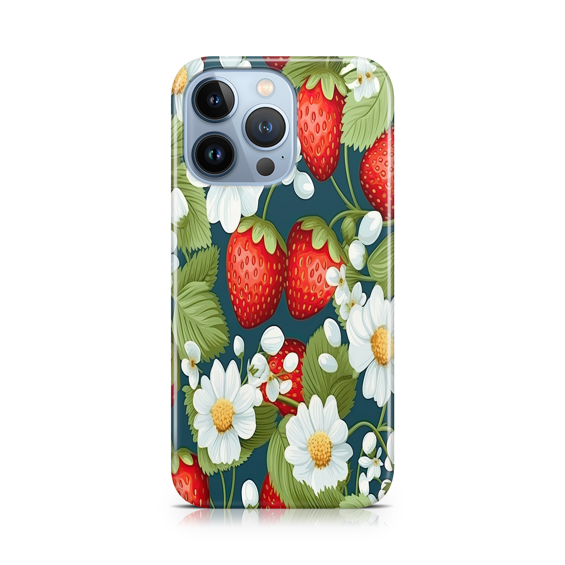 Strawberry Vine Oasis - iPhone phone case designs by CaseSwagger