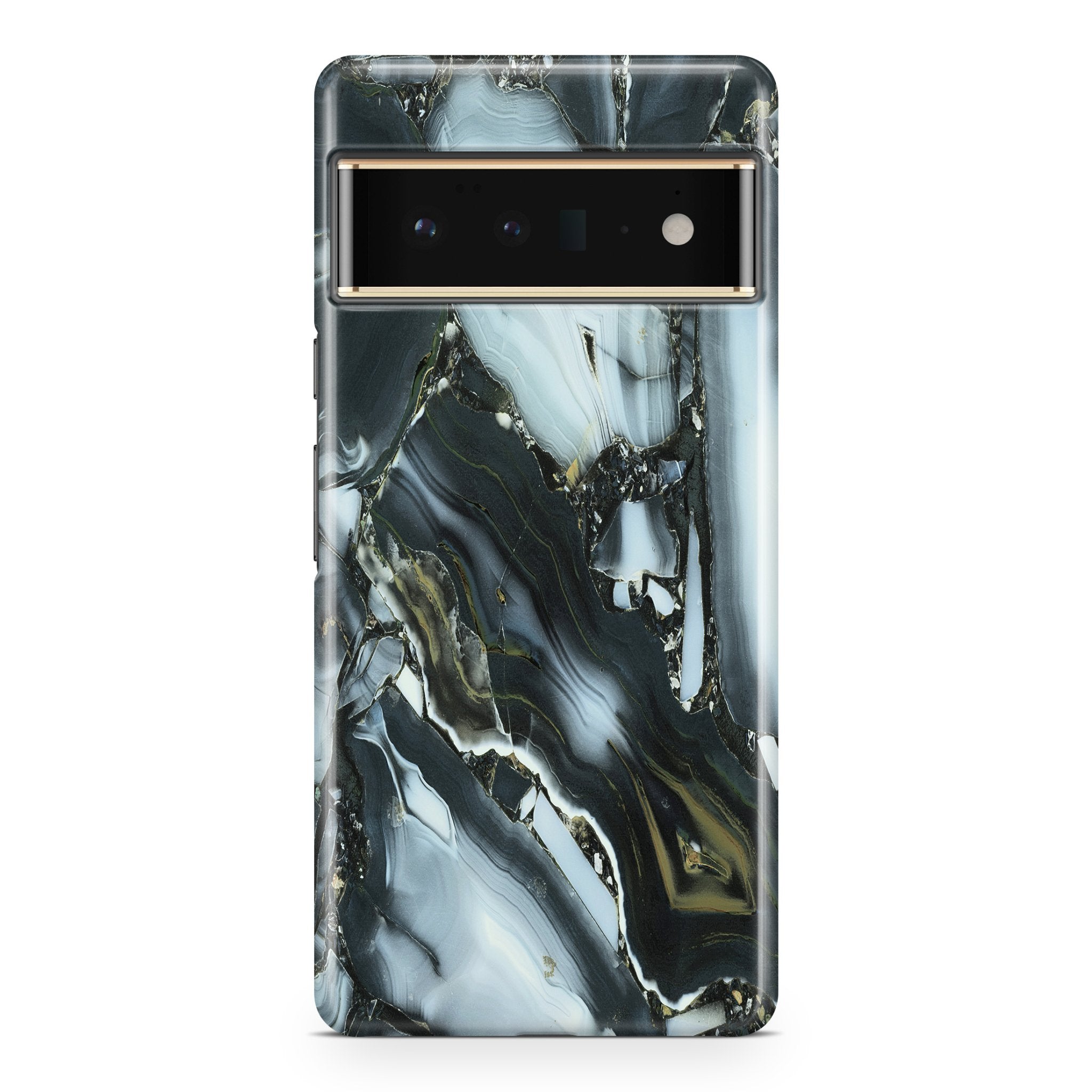 Dark Grey Agate - Google phone case designs by CaseSwagger