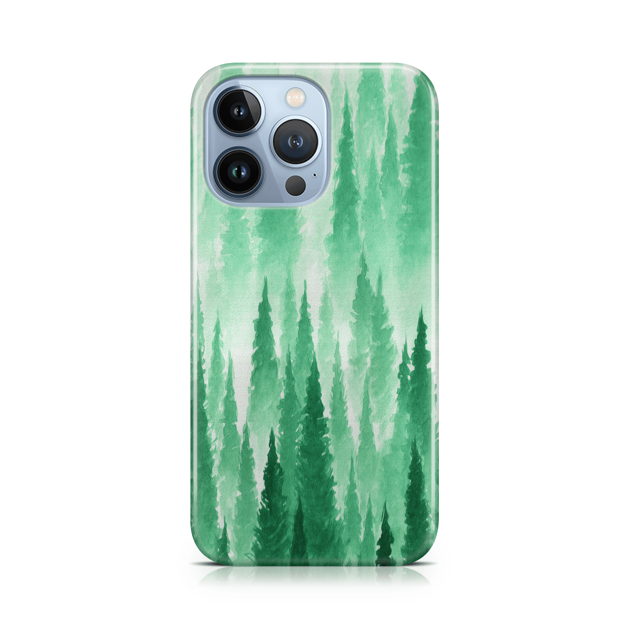 Green Mist Forest - iPhone phone case designs by CaseSwagger