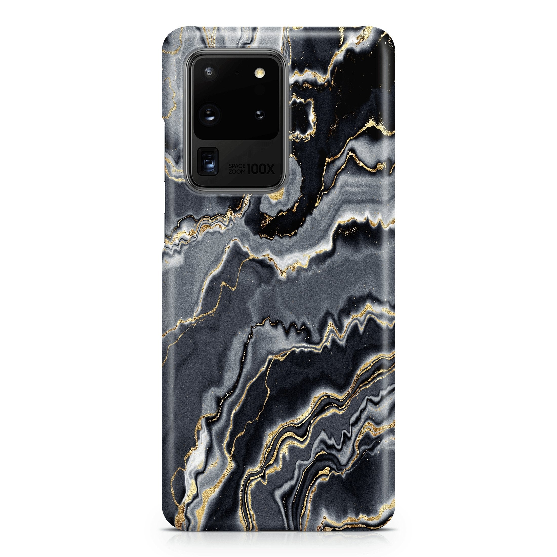 Grey & Gold Agate - Samsung phone case designs by CaseSwagger