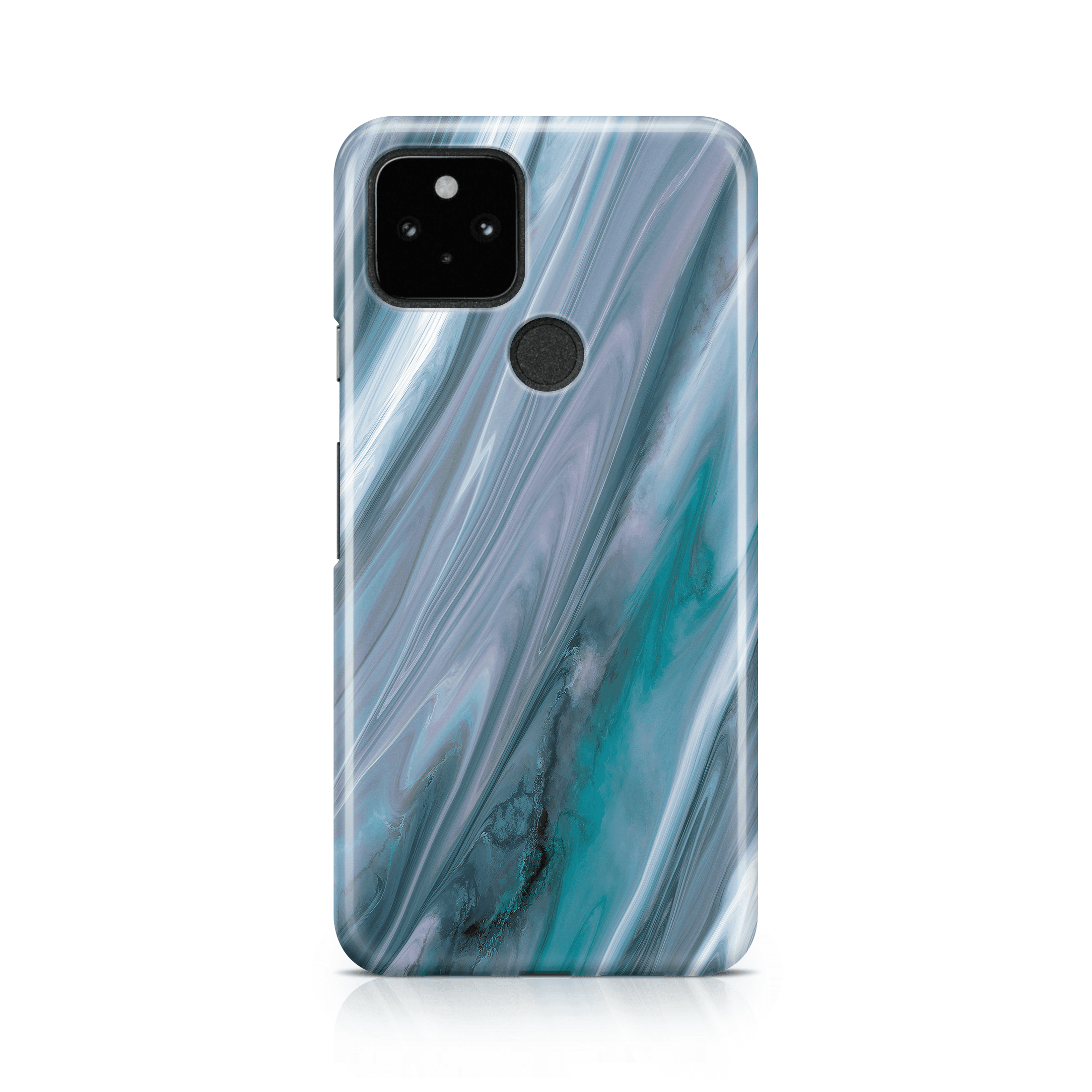 Grey & Turquoise Agate - Google phone case designs by CaseSwagger