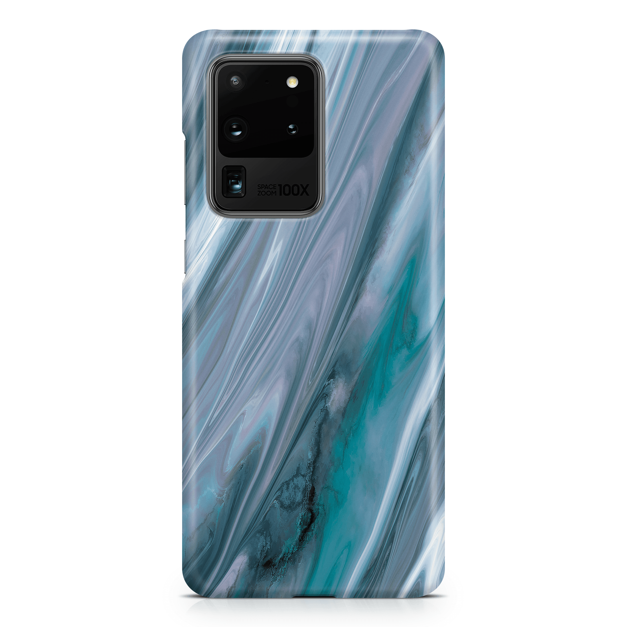 Grey & Turquoise Agate - Samsung phone case designs by CaseSwagger