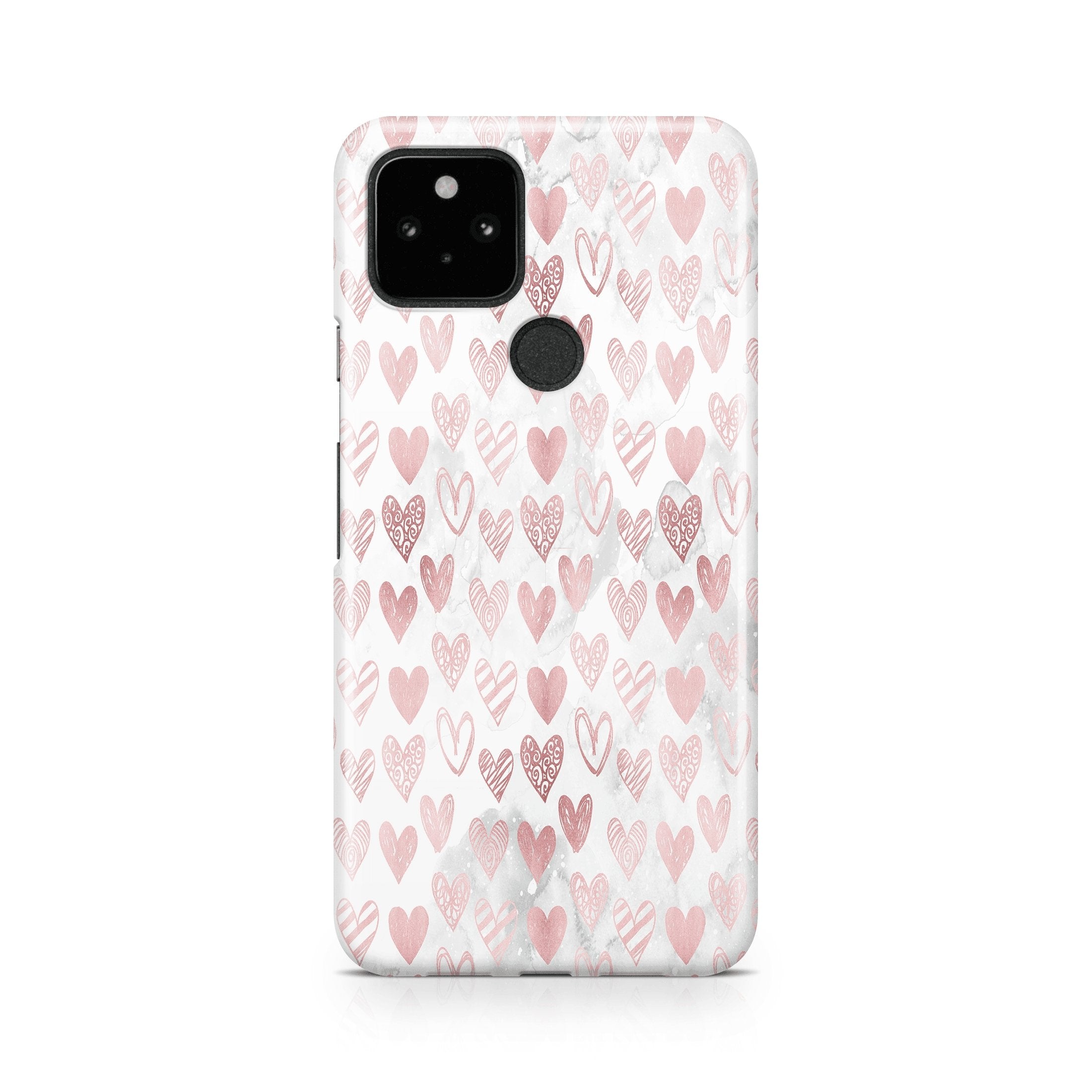 Pink Heart - Google phone case designs by CaseSwagger