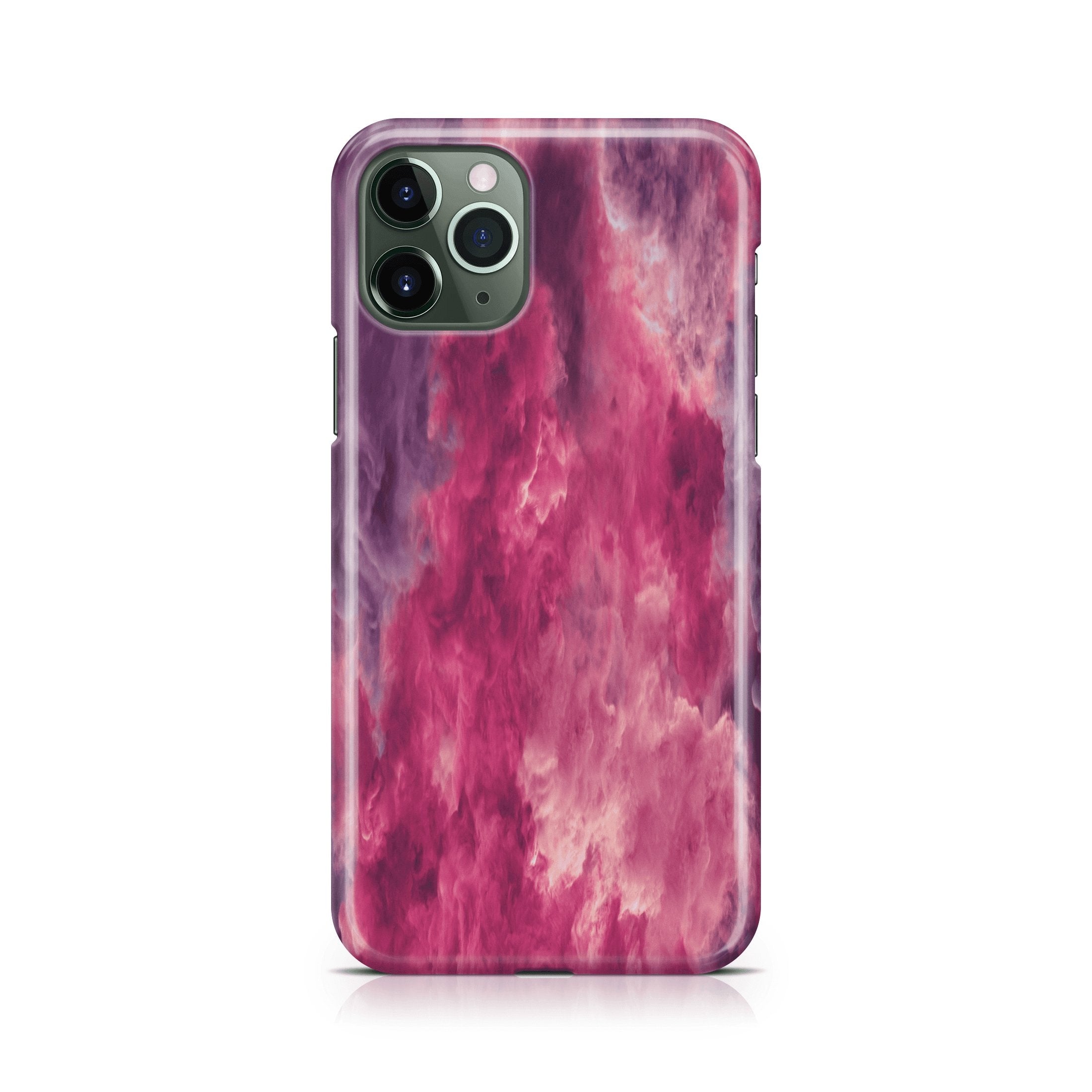 Pink Smoke Cloud - iPhone phone case designs by CaseSwagger