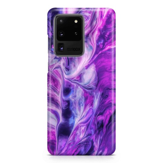 Pink & Blue Abstract - Samsung phone case designs by CaseSwagger