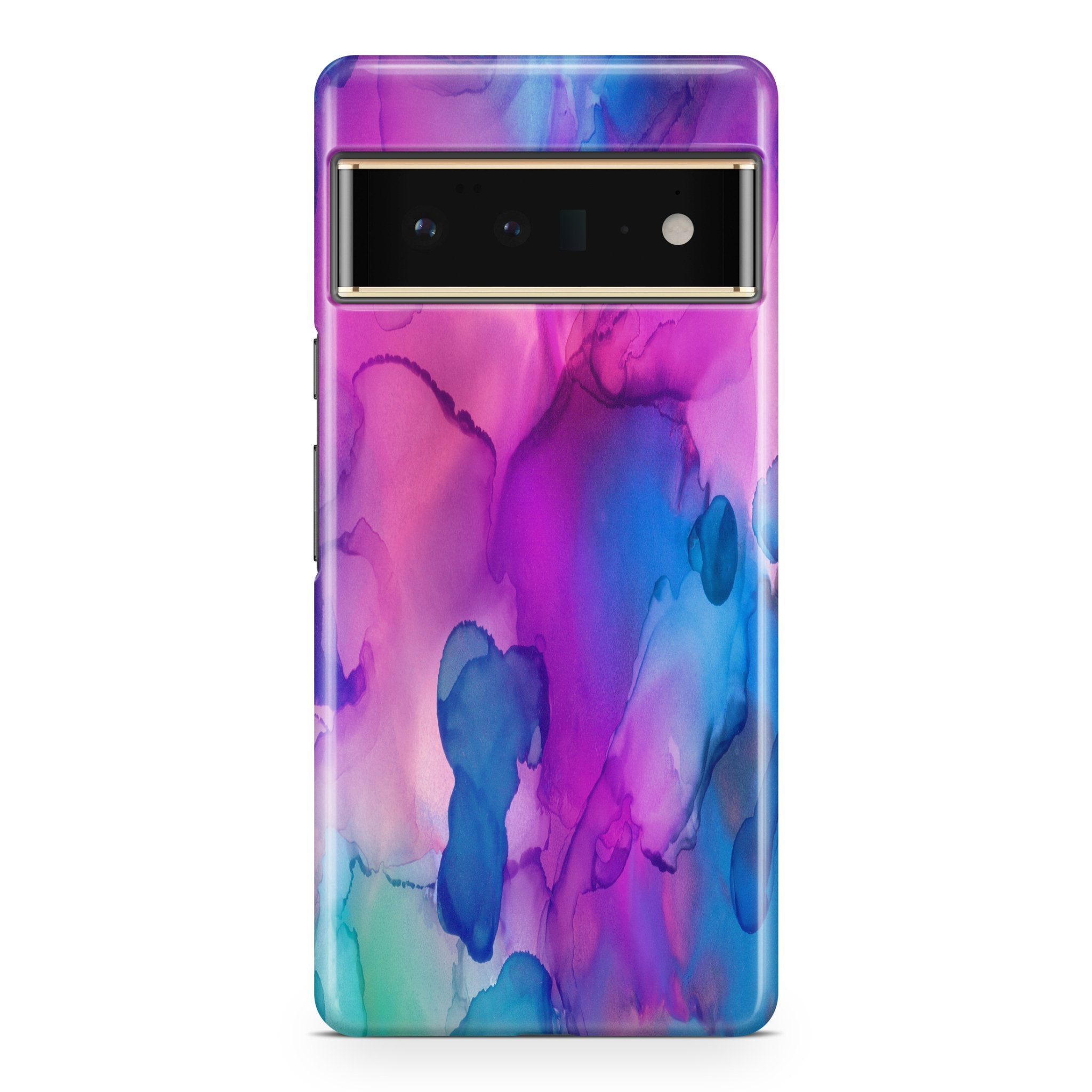 Pink & Blue InkDeco - Google phone case designs by CaseSwagger