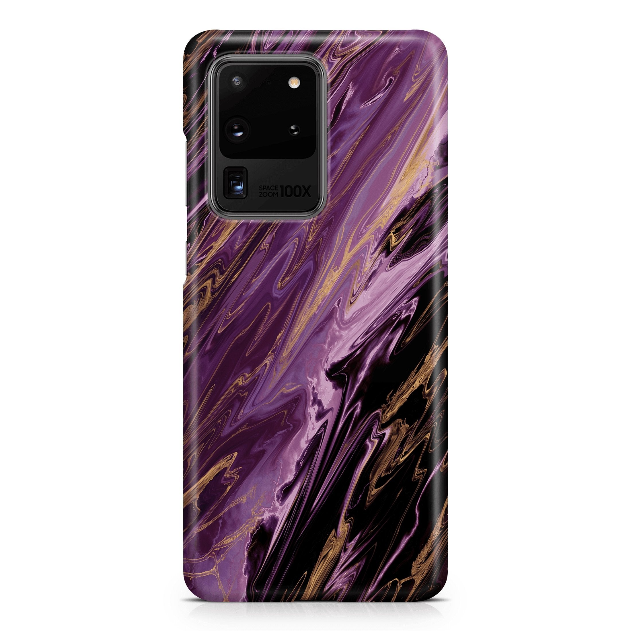 Purple Swirl Agate - Samsung phone case designs by CaseSwagger