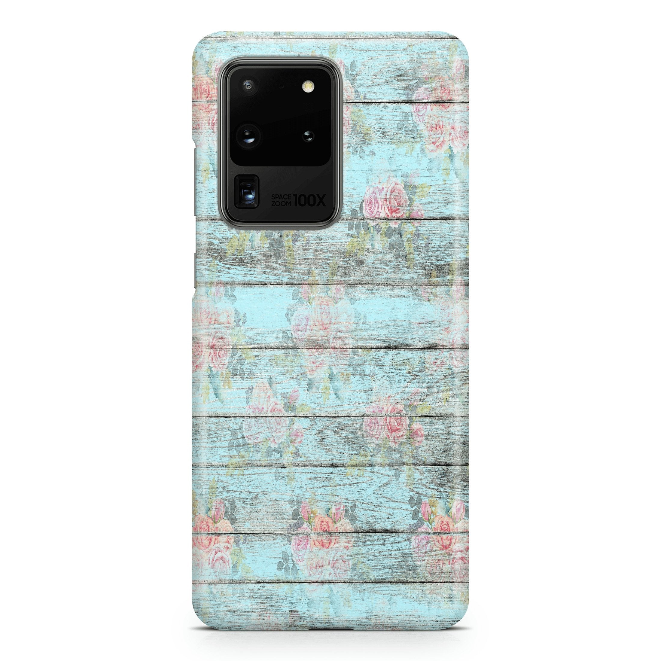 Shabby Chic Wood - Samsung phone case designs by CaseSwagger