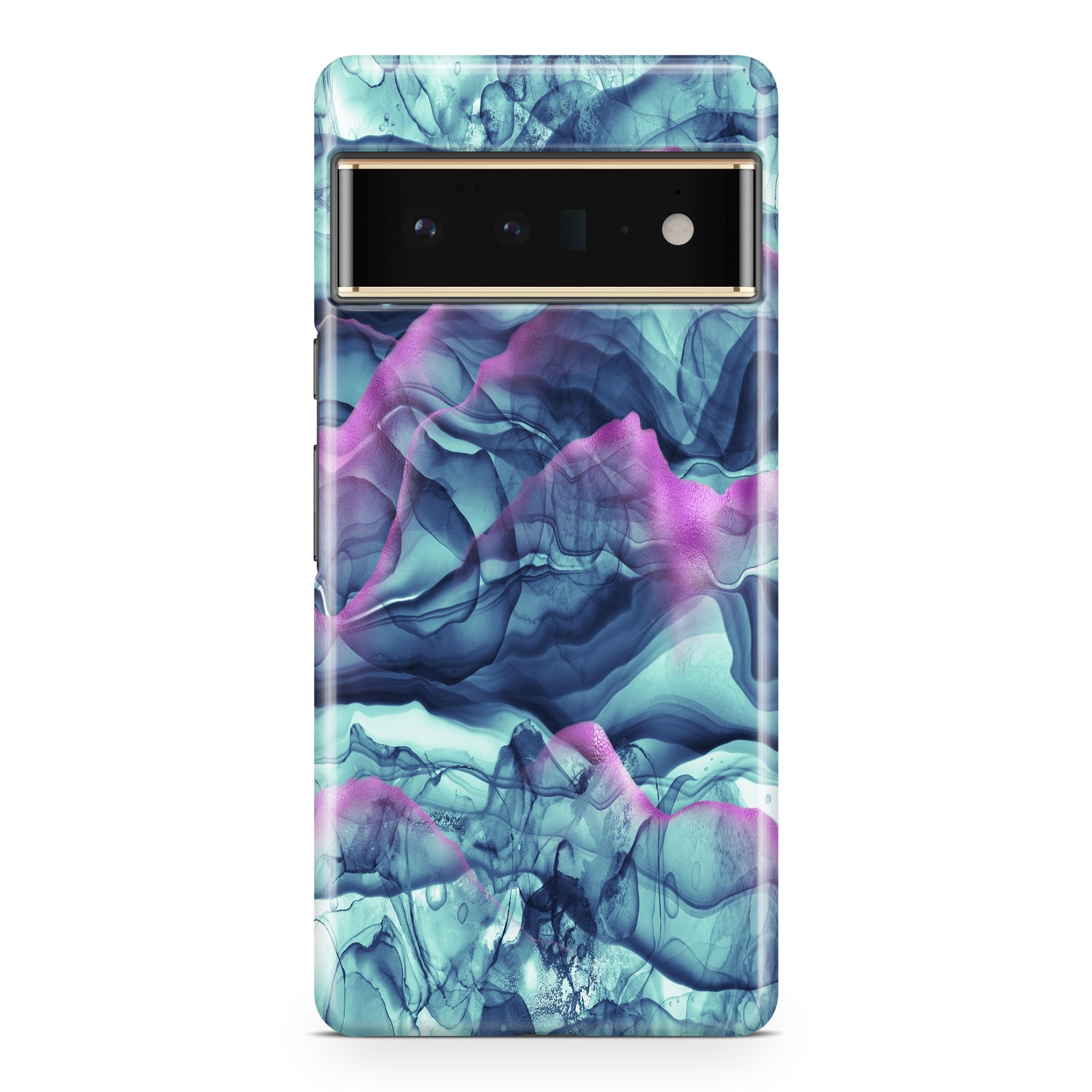 Teal Wisps - Google phone case designs by CaseSwagger