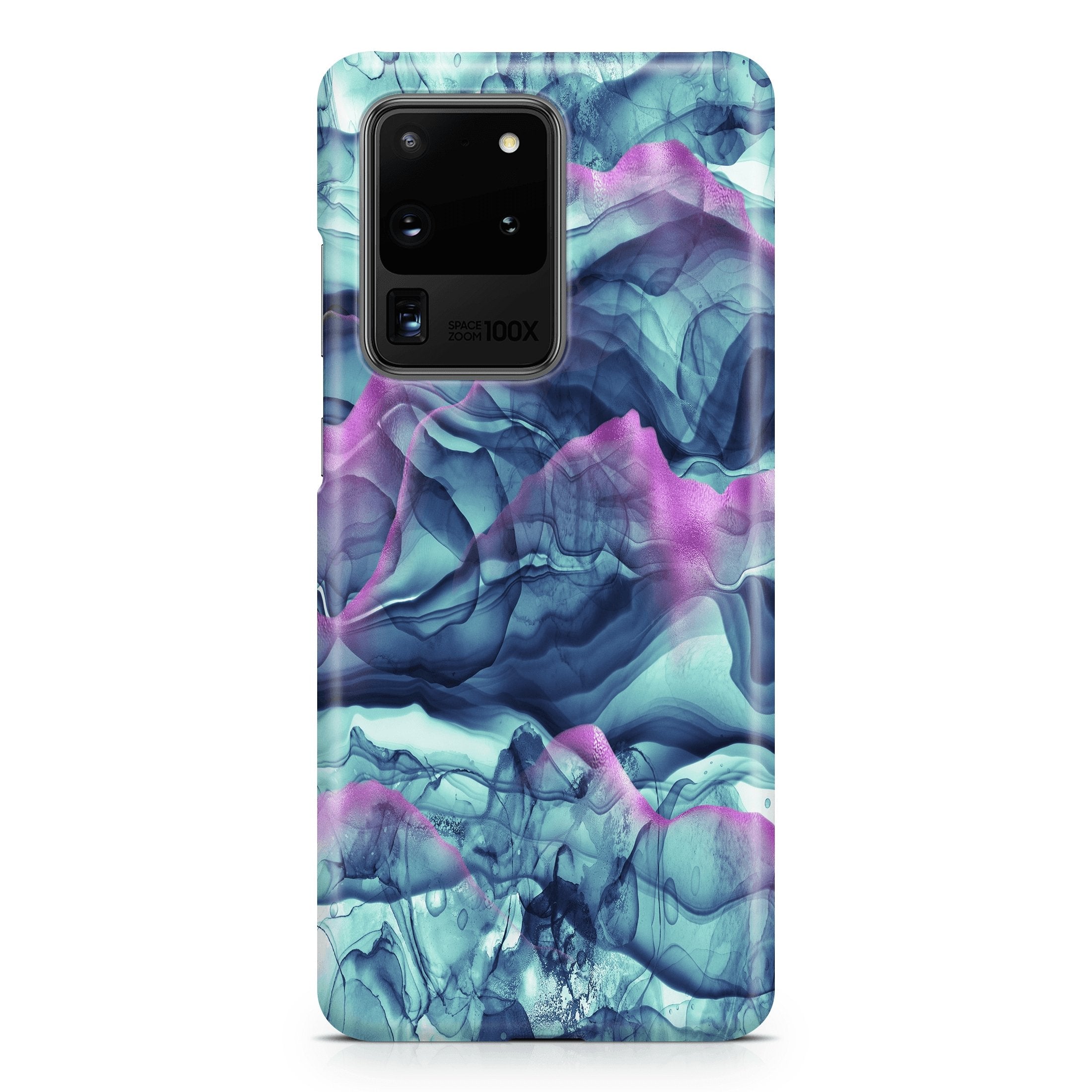 Teal Wisps - Samsung phone case designs by CaseSwagger