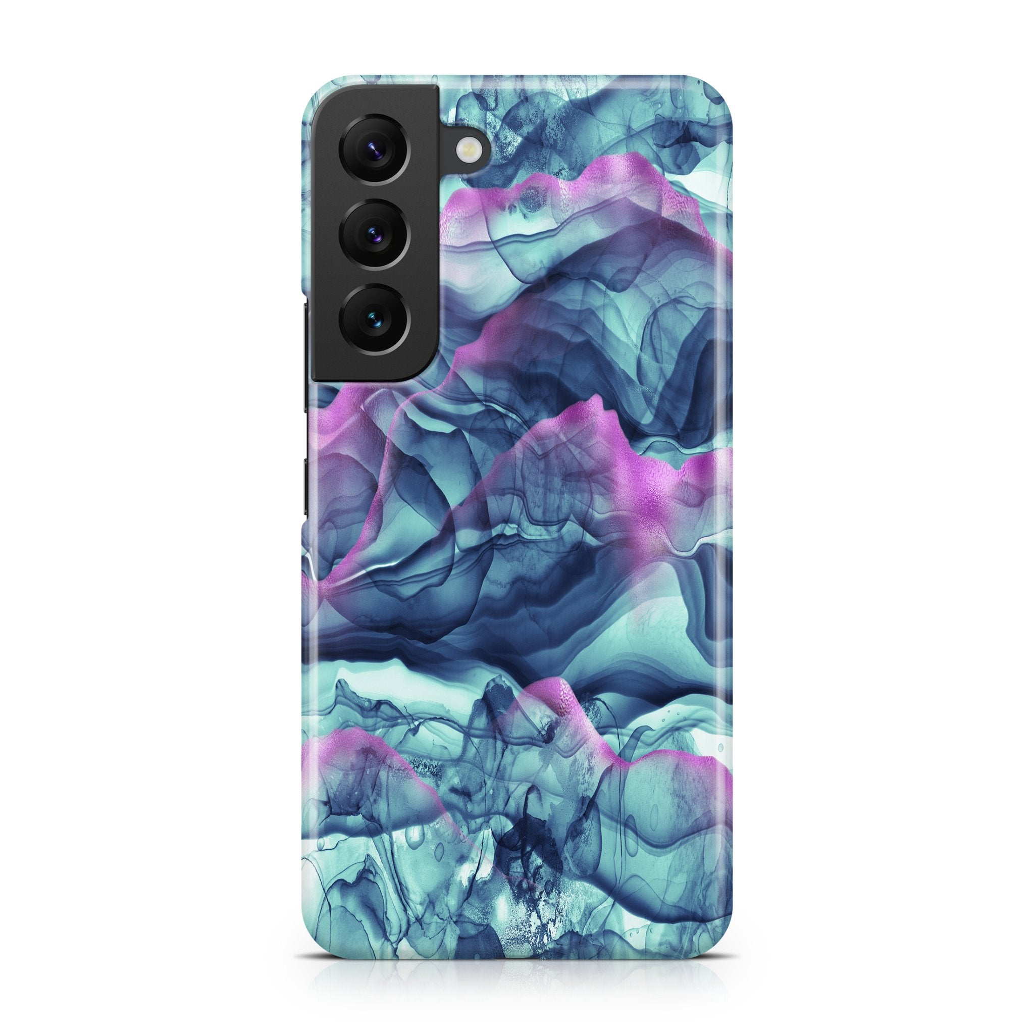 Teal Wisps - Samsung phone case designs by CaseSwagger