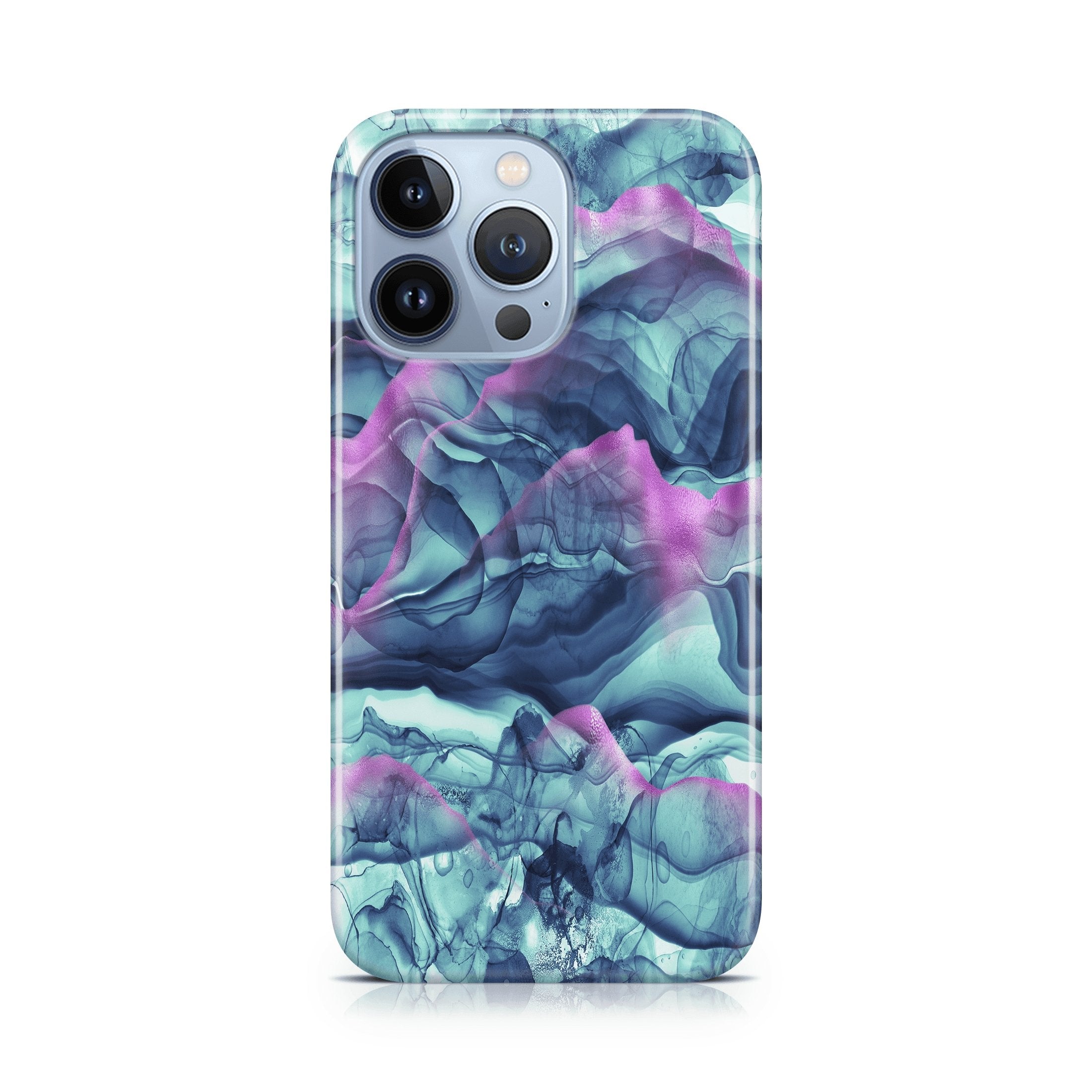 Teal Wisps - iPhone phone case designs by CaseSwagger