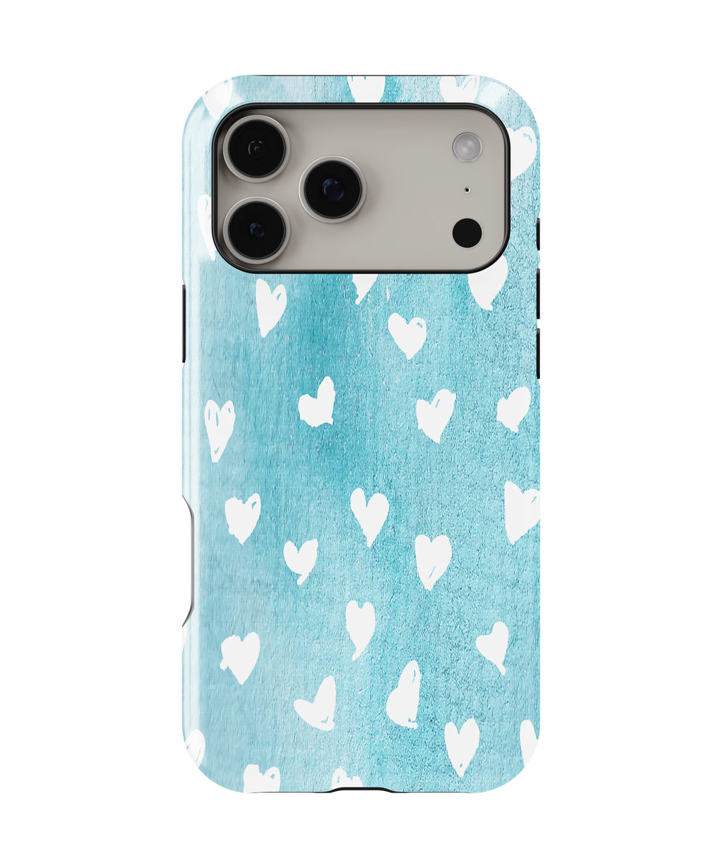 Blue Heart iPhone Case - CaseSwagger Premium Design Blue Heart iPhone Case - CaseSwagger Premium Design
