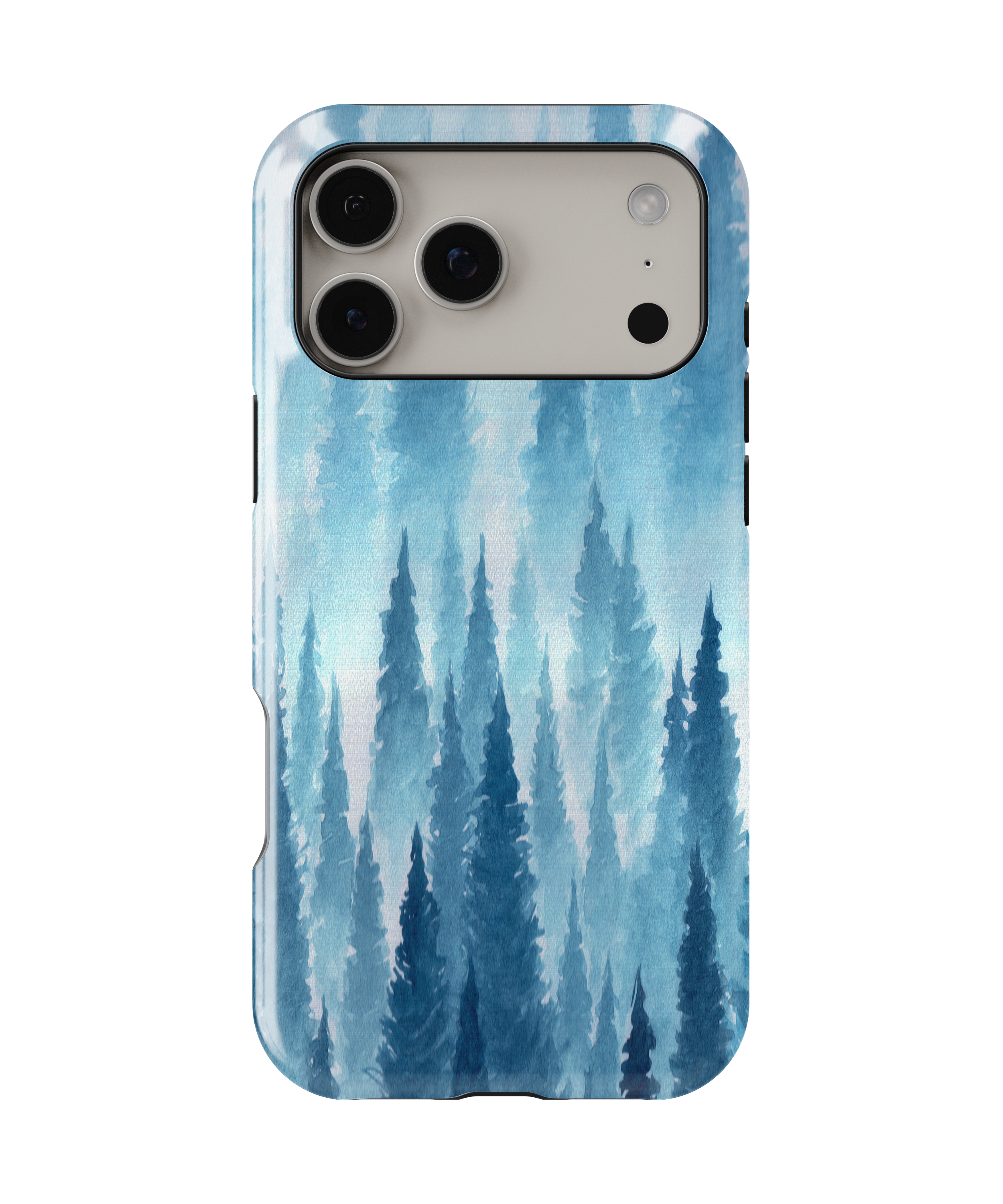 Blue Winter Forest - iPhone