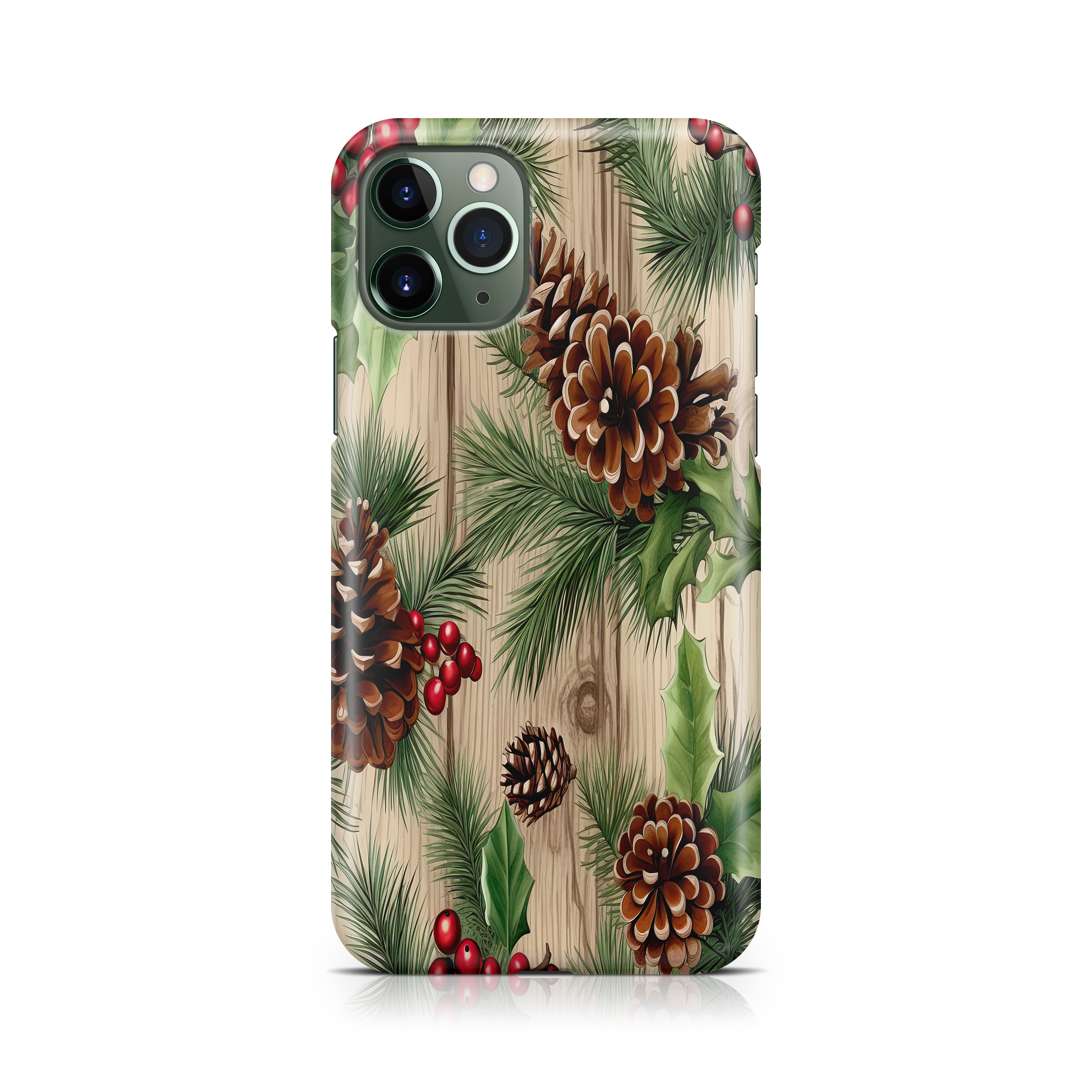 Christmas Wood - iPhone
