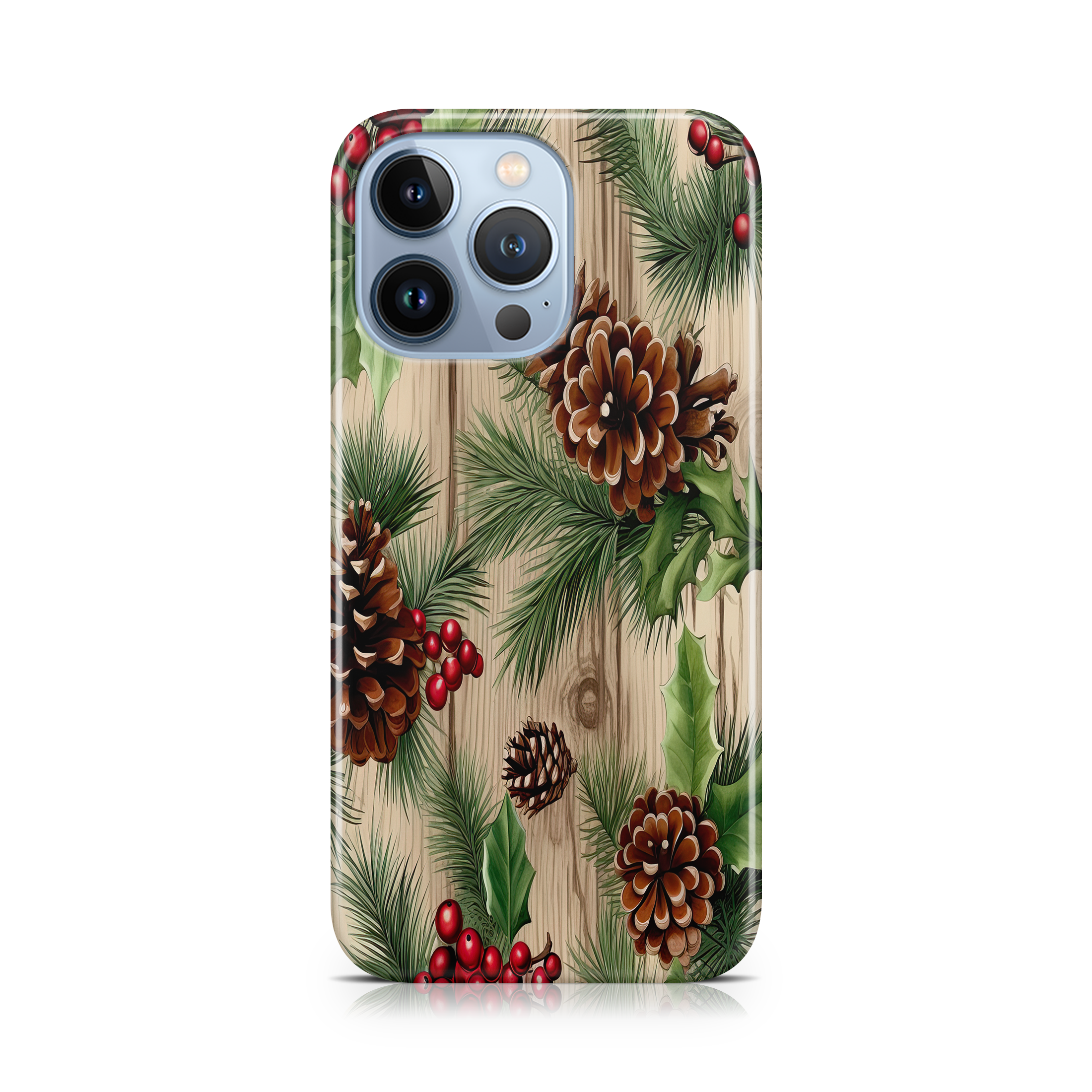 Christmas Wood - iPhone