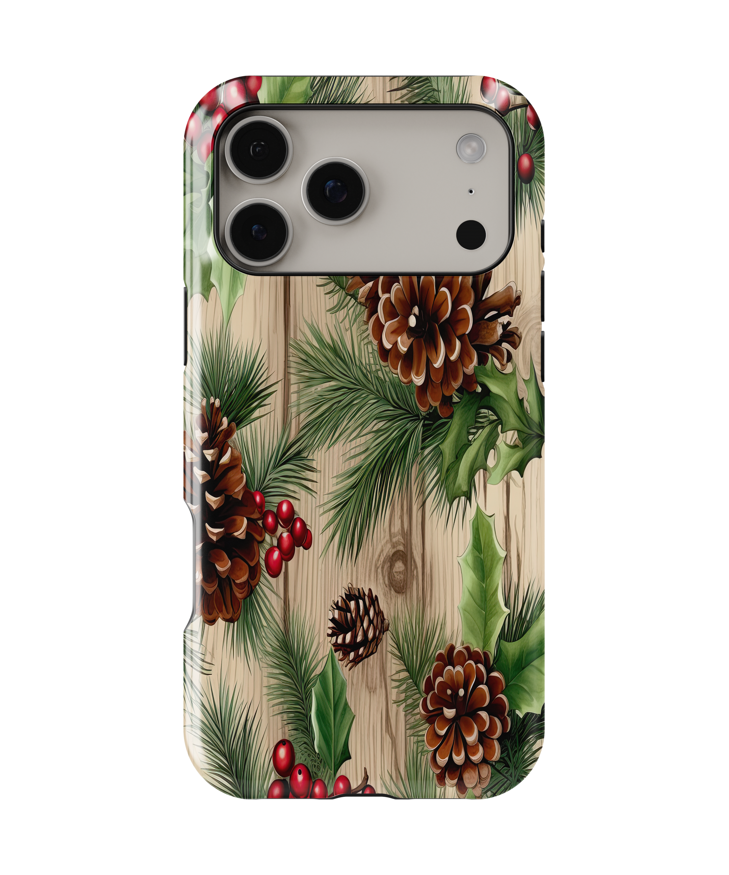 Christmas Wood - iPhone