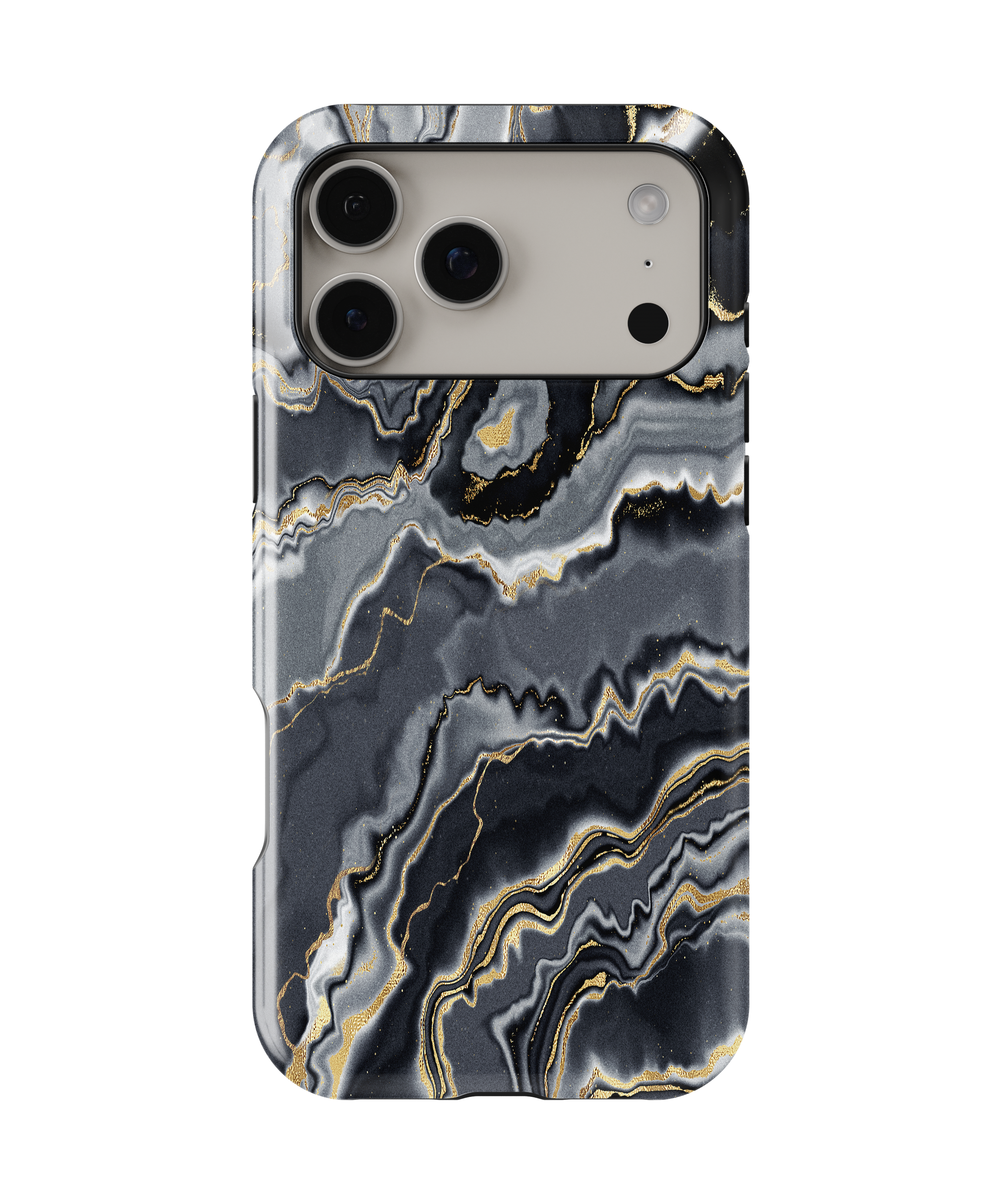 Grey & Gold Agate - iPhone