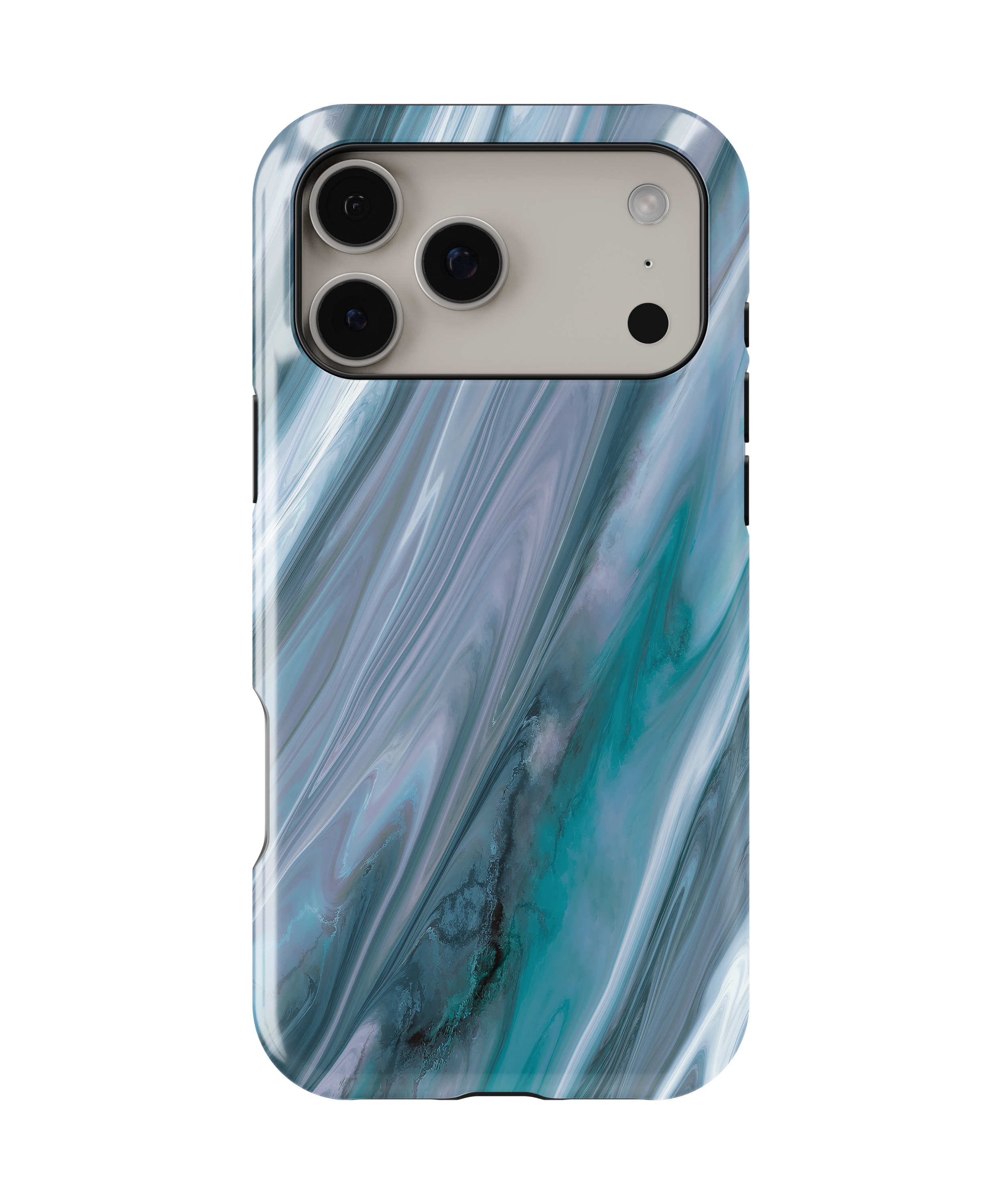 Grey & Turquoise Agate - iPhone