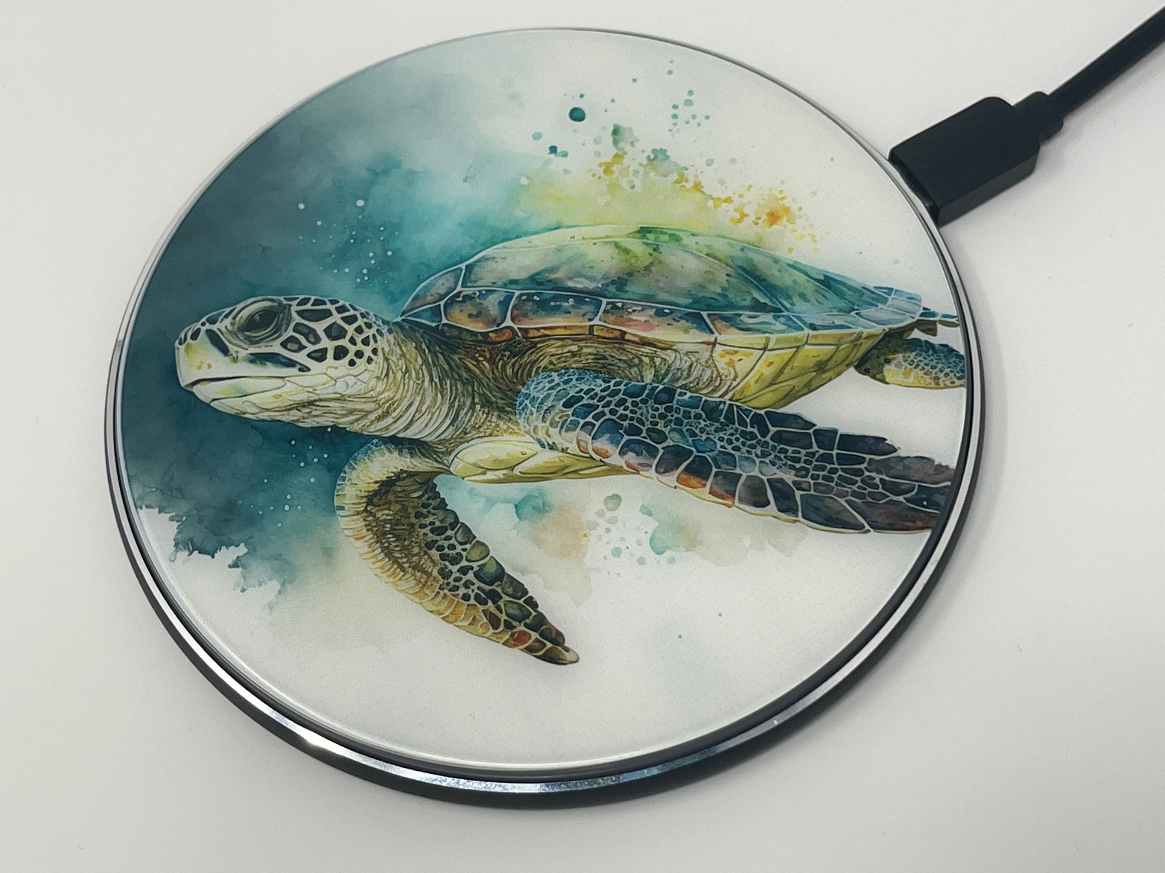 Sea Turtle I Wireless Charger phone case designs by CaseSwagger