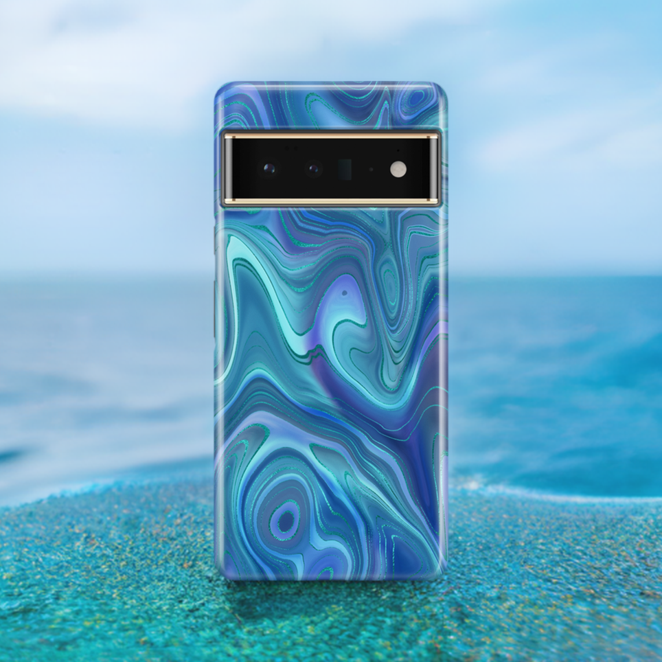 Ocean Strata Google Pixel Front Page Graphic