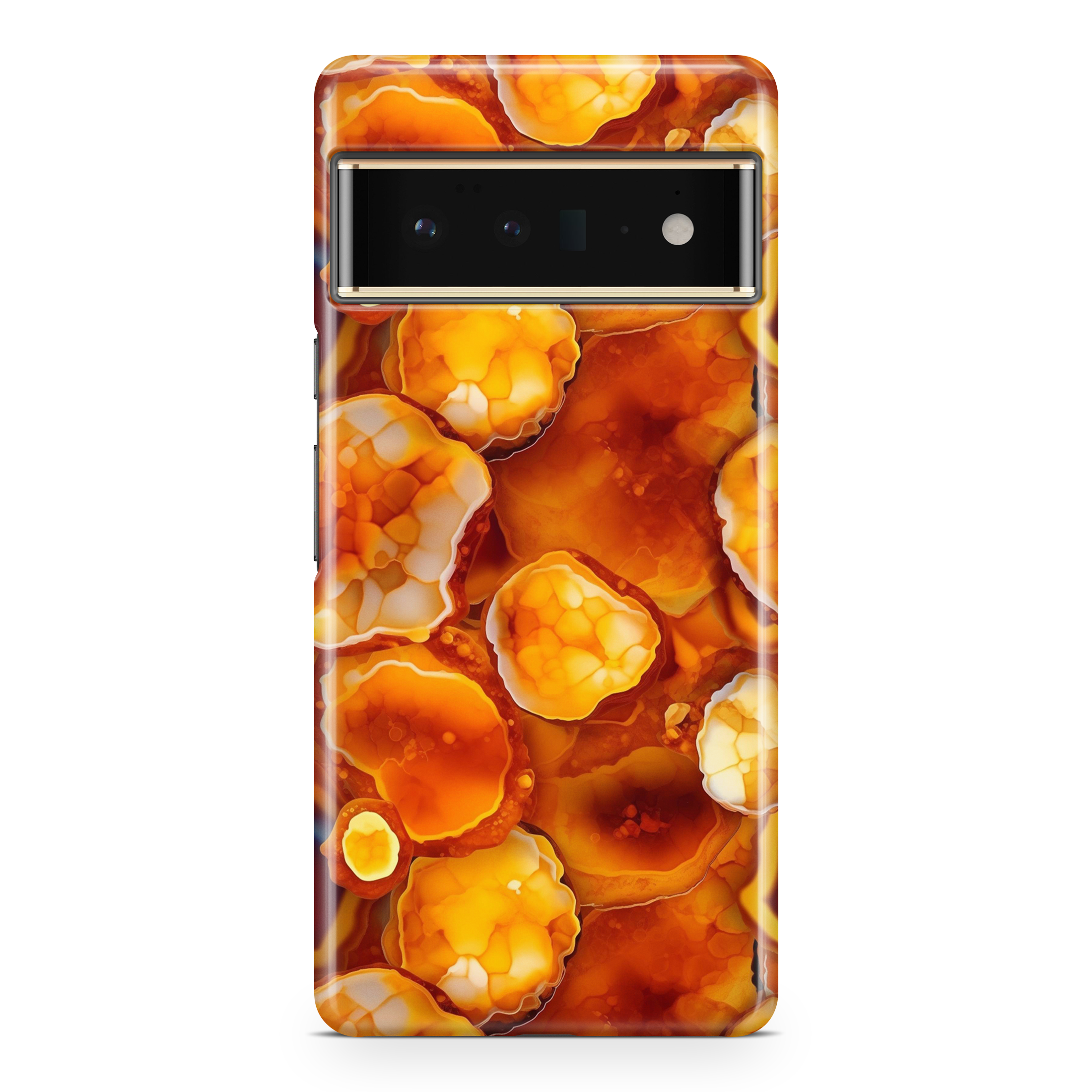 Orange Geode - Google phone case designs by CaseSwagger