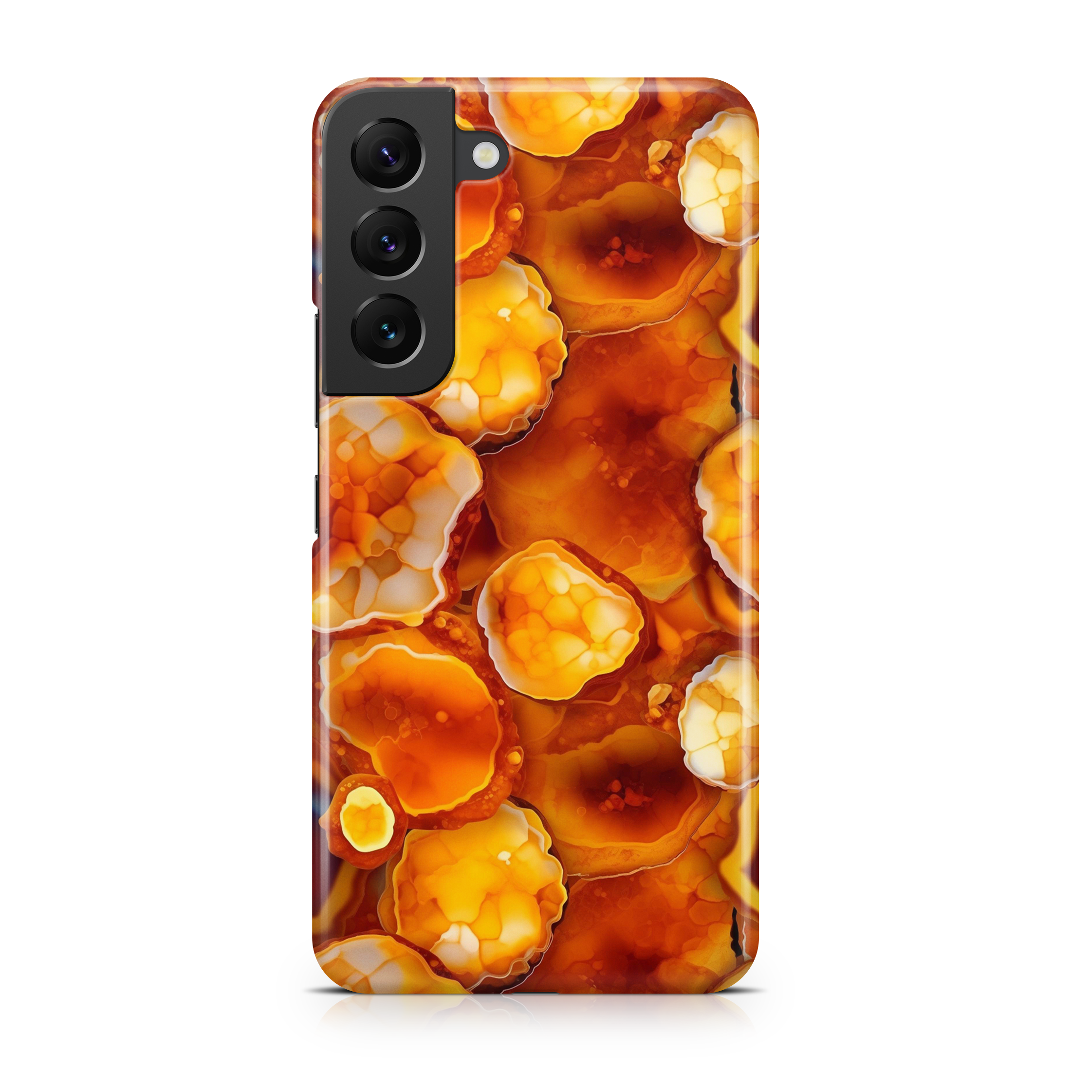 Orange Geode - Samsung phone case designs by CaseSwagger