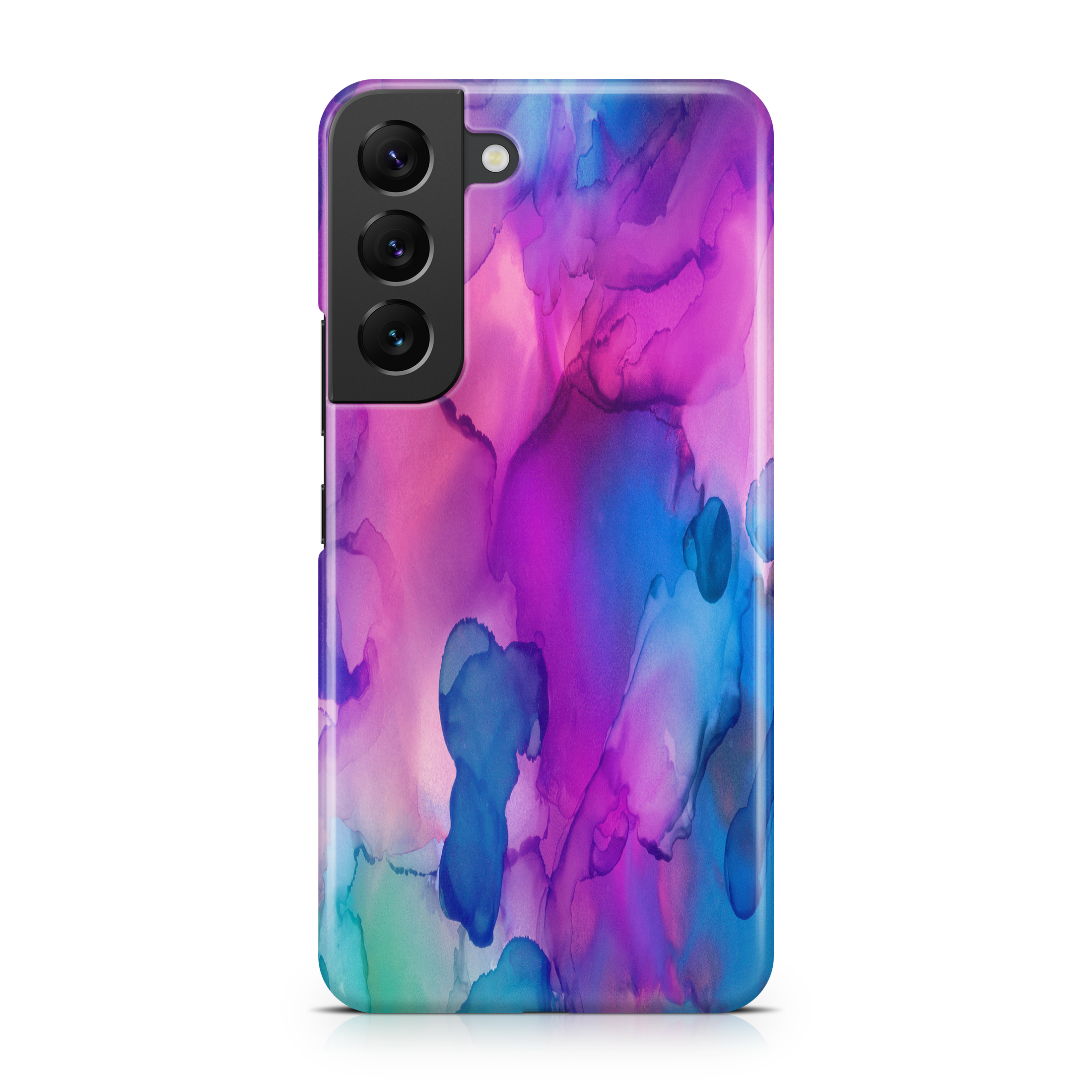 Pink & Blue InkDeco - Samsung phone case designs by CaseSwagger