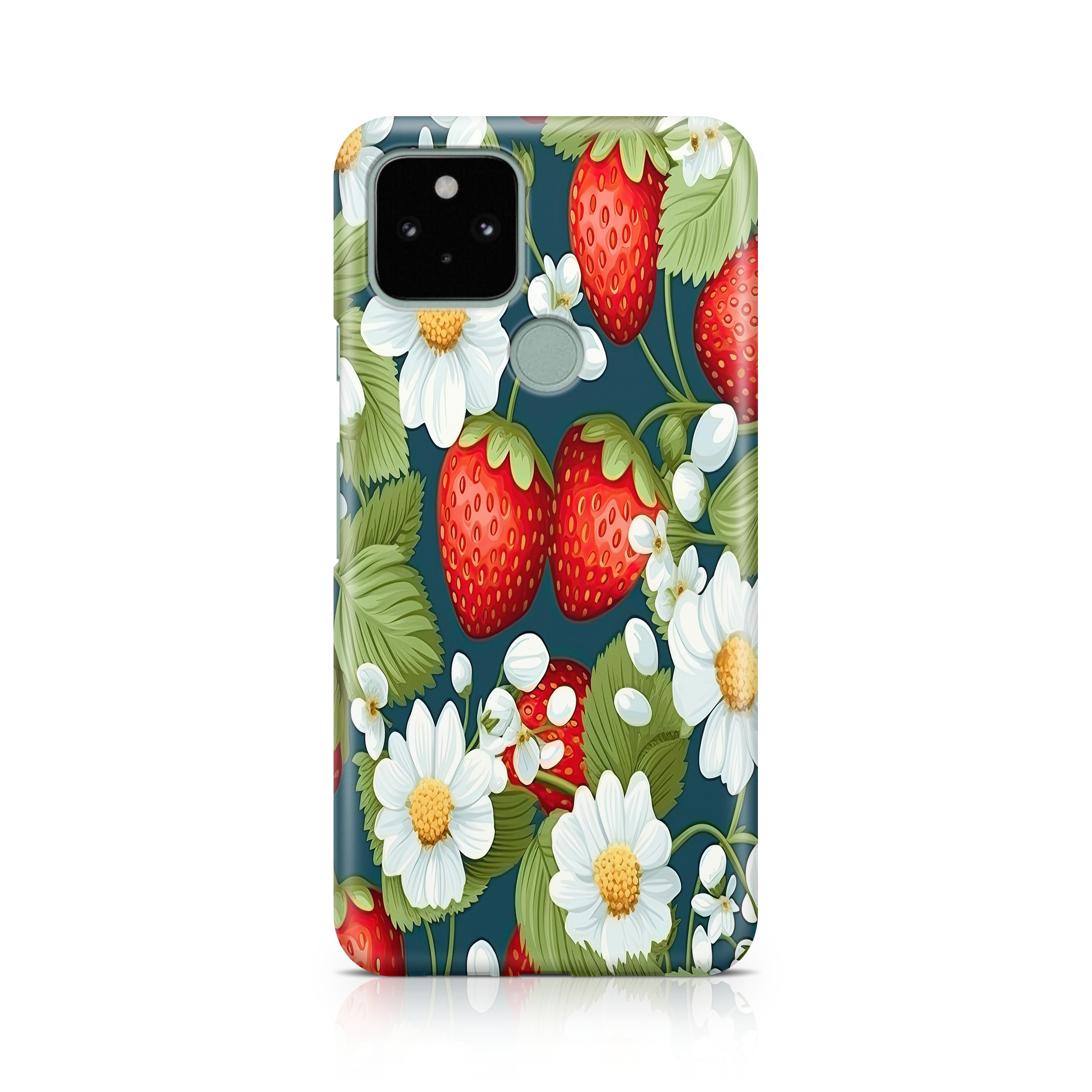 Strawberry Vine Oasis - Google phone case designs by CaseSwagger