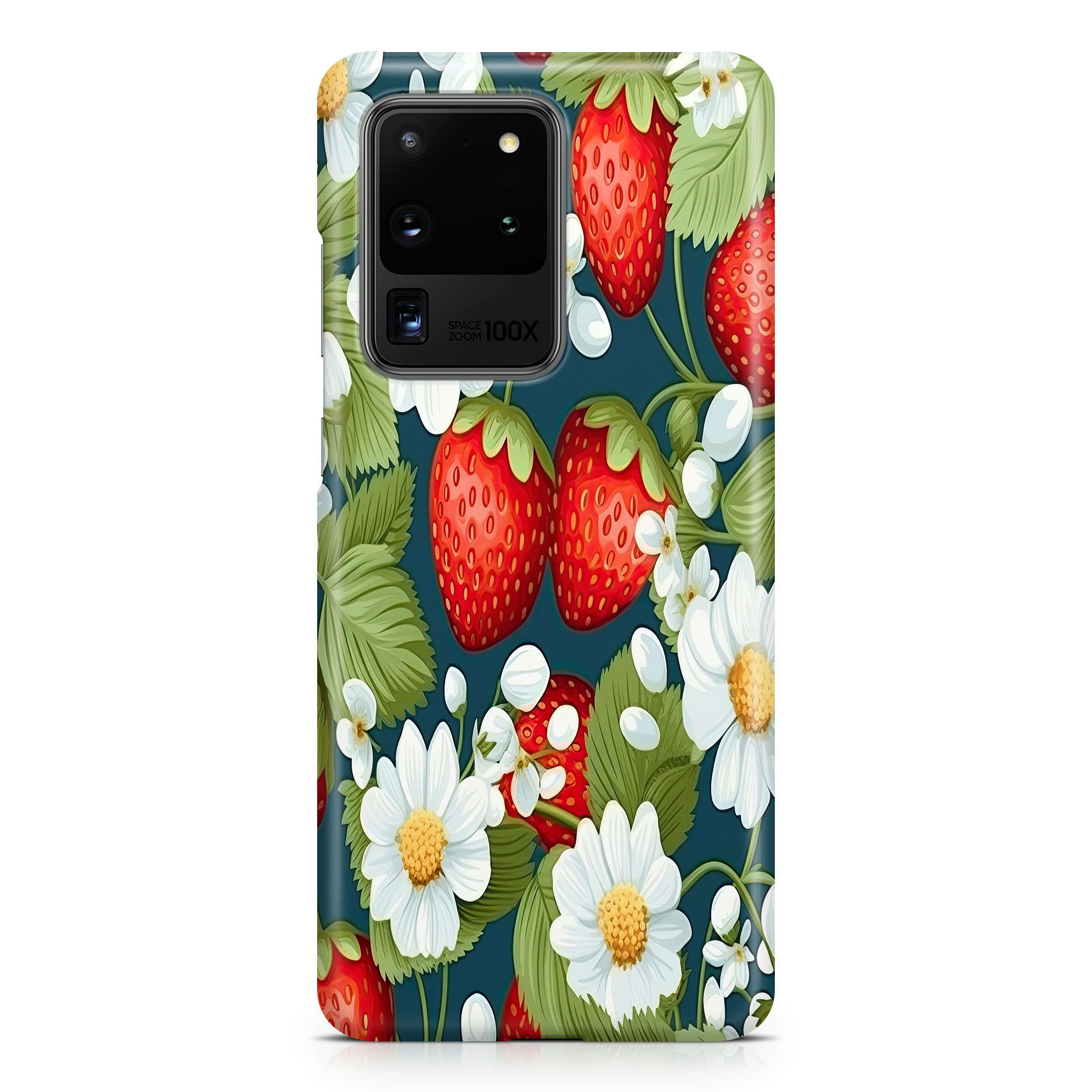 Strawberry Vine Oasis - Samsung phone case designs by CaseSwagger