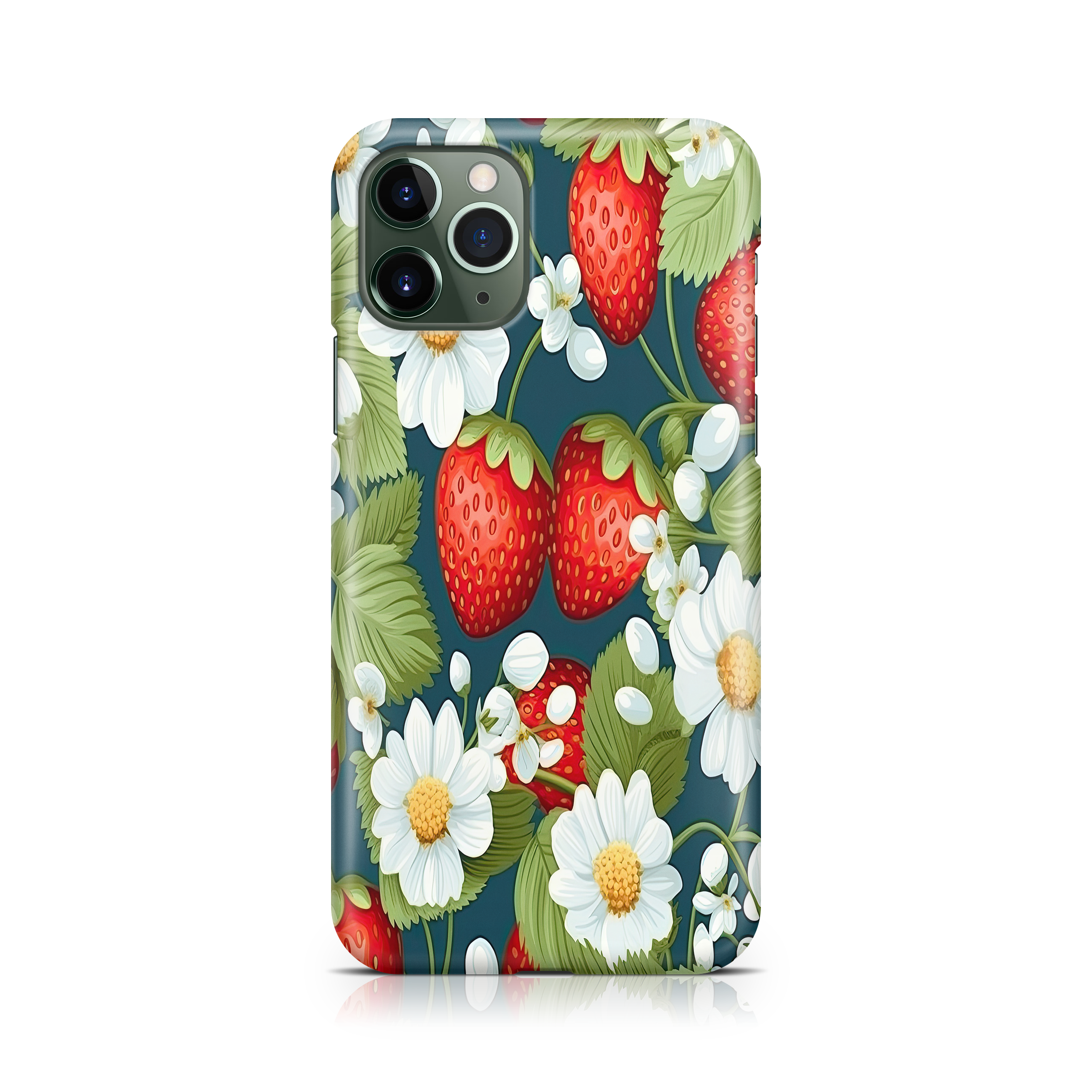 Strawberry Vine Oasis - iPhone phone case designs by CaseSwagger