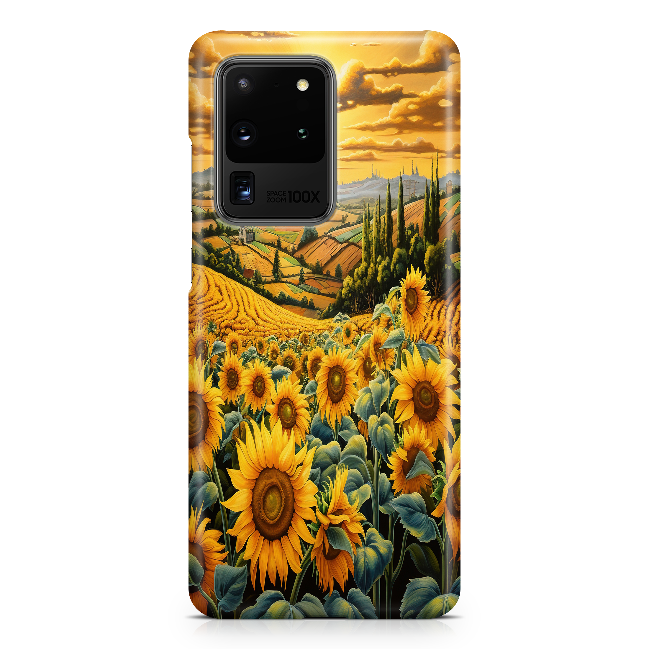 Sunflower Fields - Samsung phone case designs by CaseSwagger
