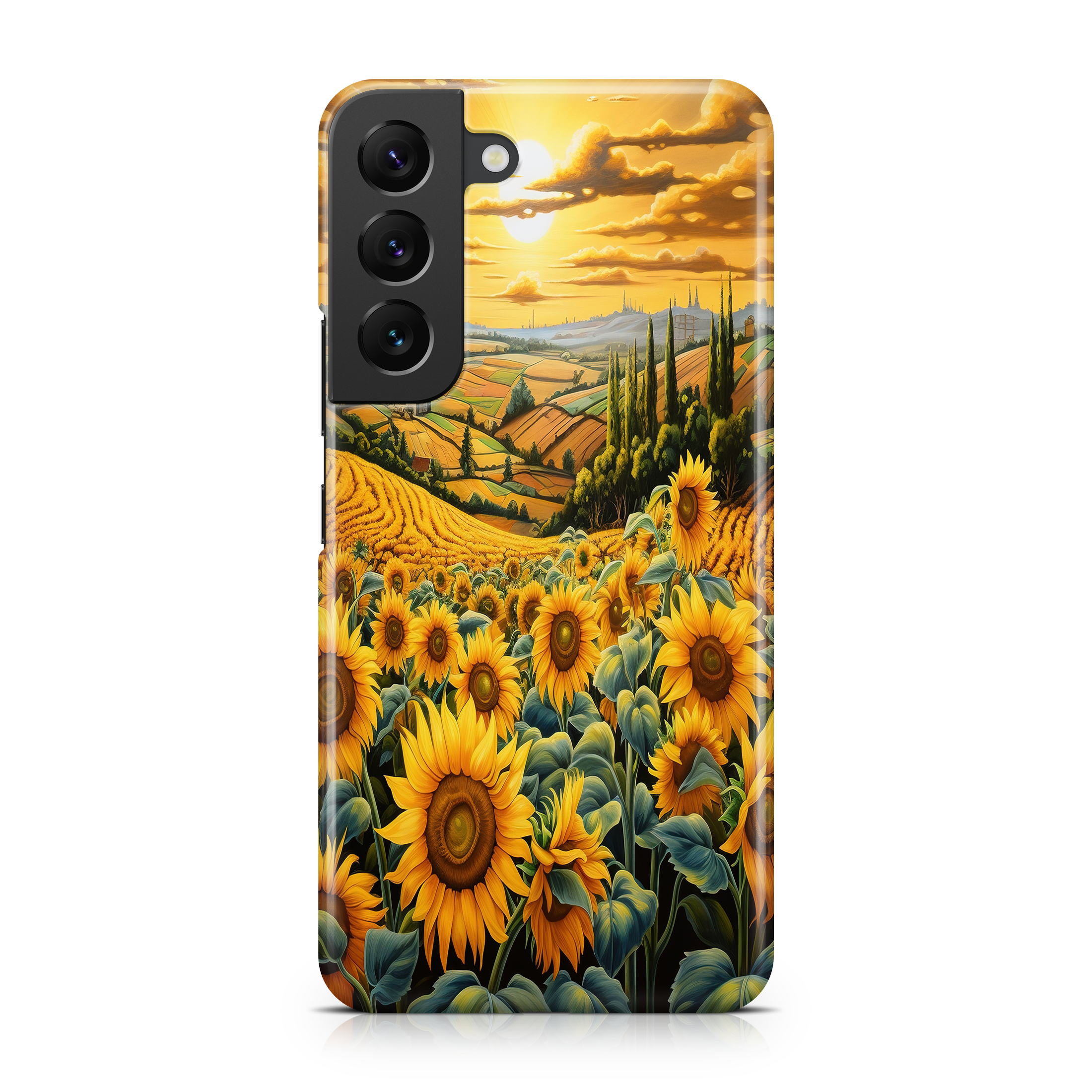 Sunflower Fields - Samsung phone case designs by CaseSwagger