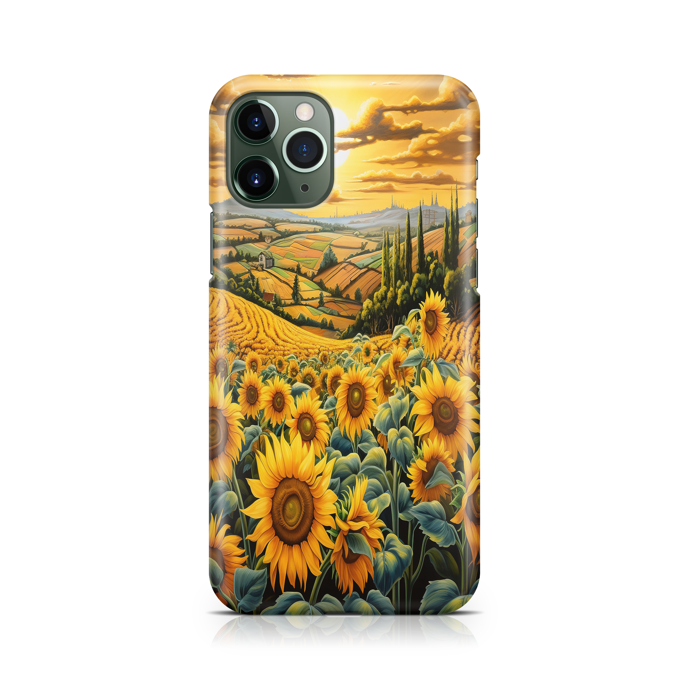 Sunflower Fields - iPhone phone case designs by CaseSwagger
