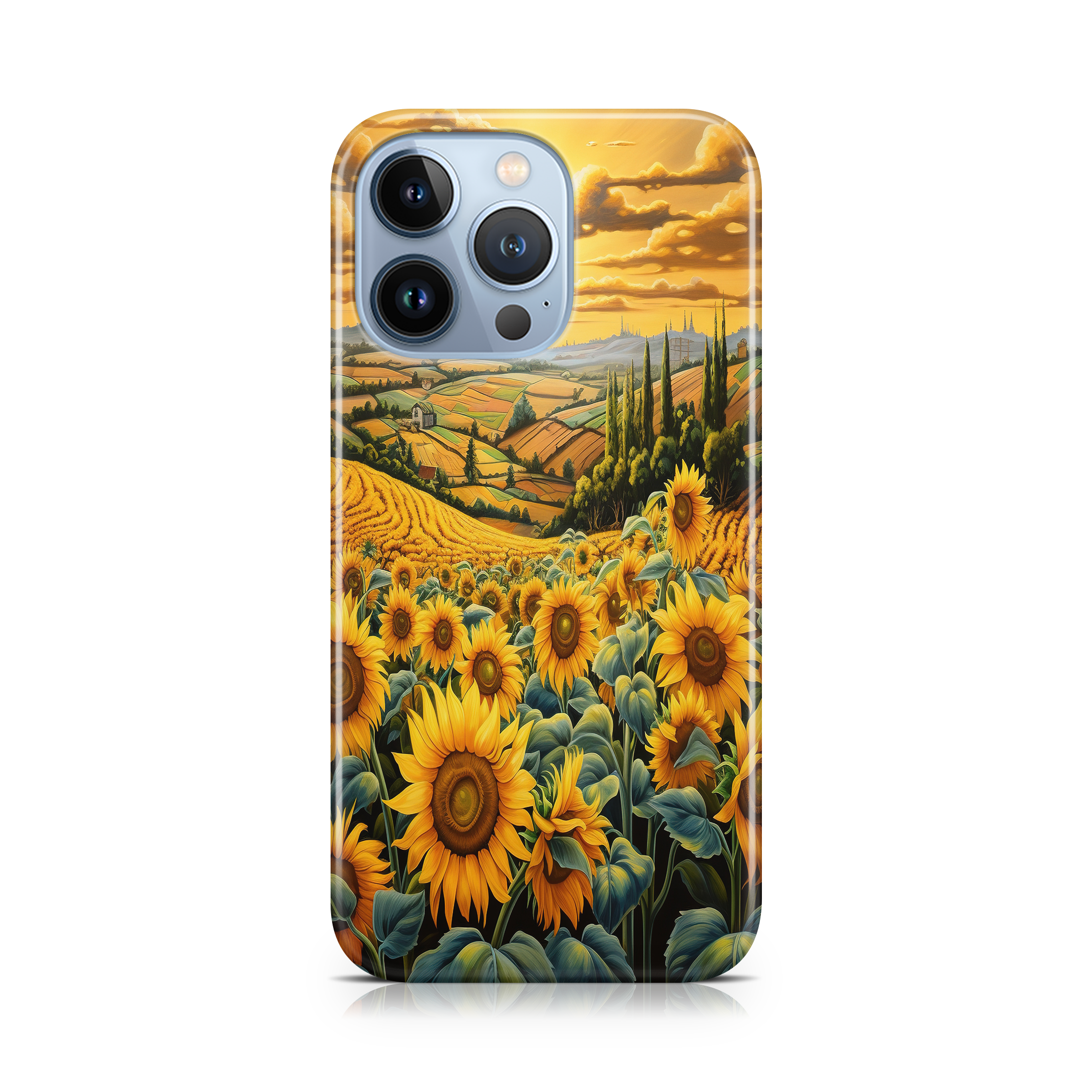 Sunflower Fields - iPhone phone case designs by CaseSwagger