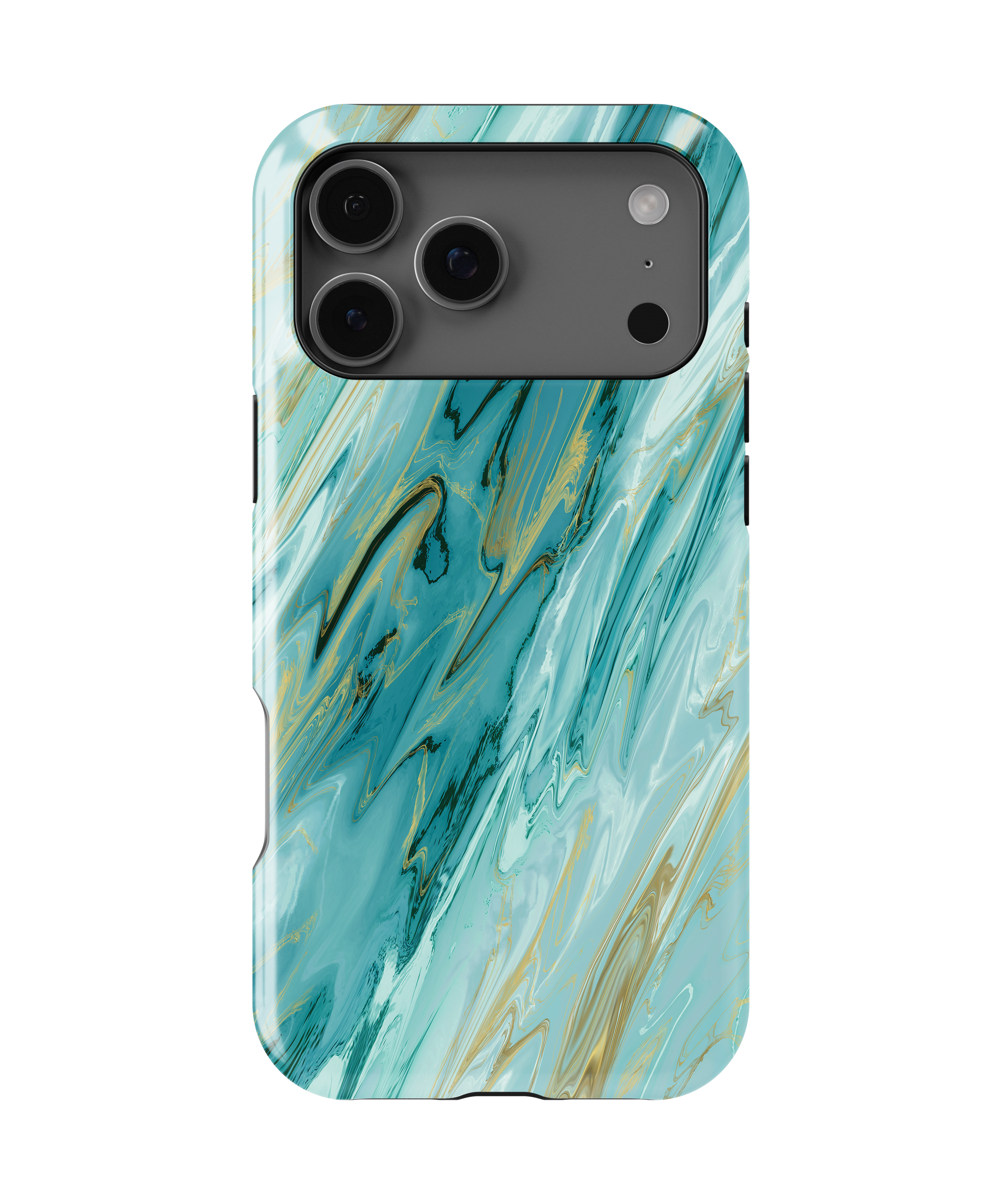 Turquoise & Gold Agate - iPhone