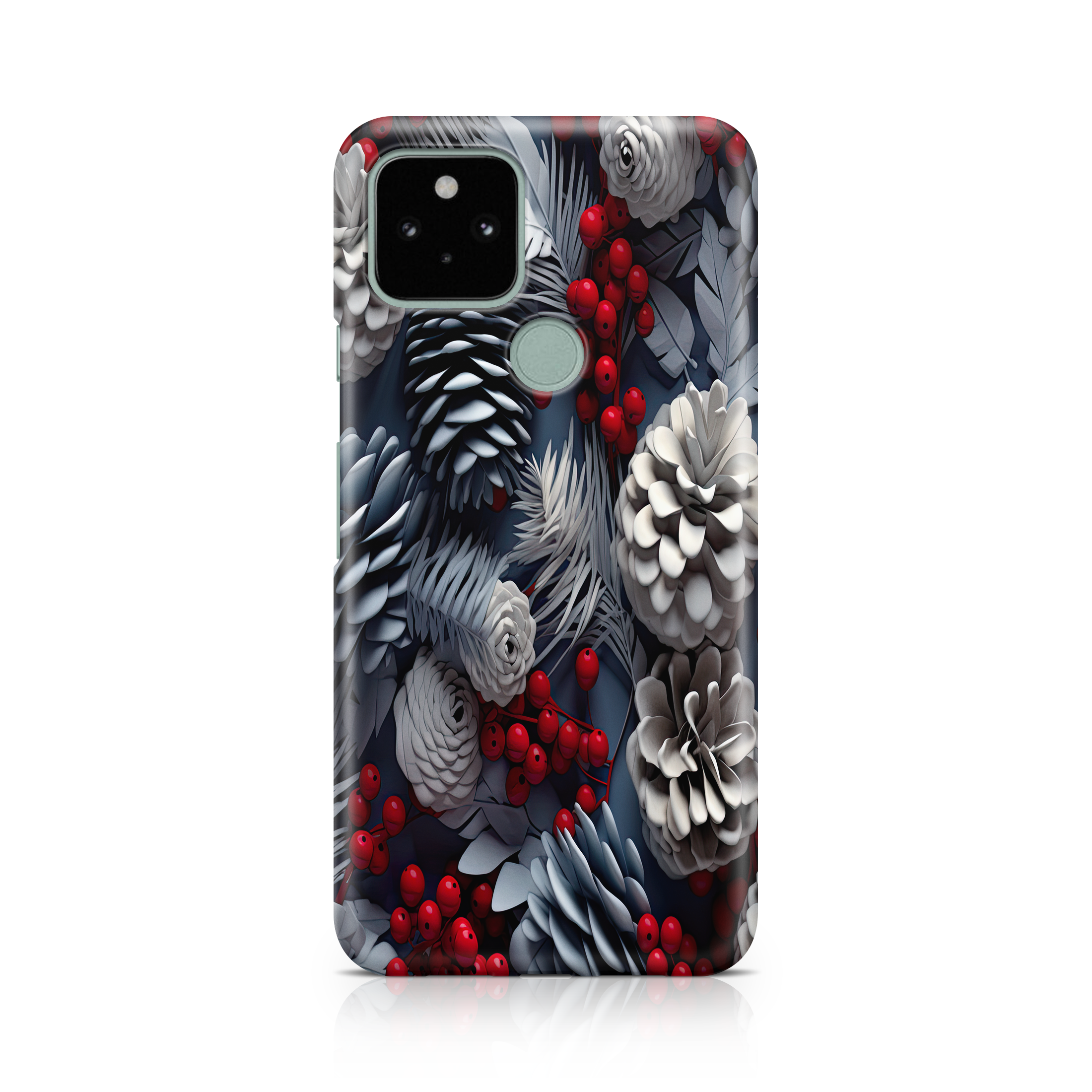 White Christmas Pinecones - Google