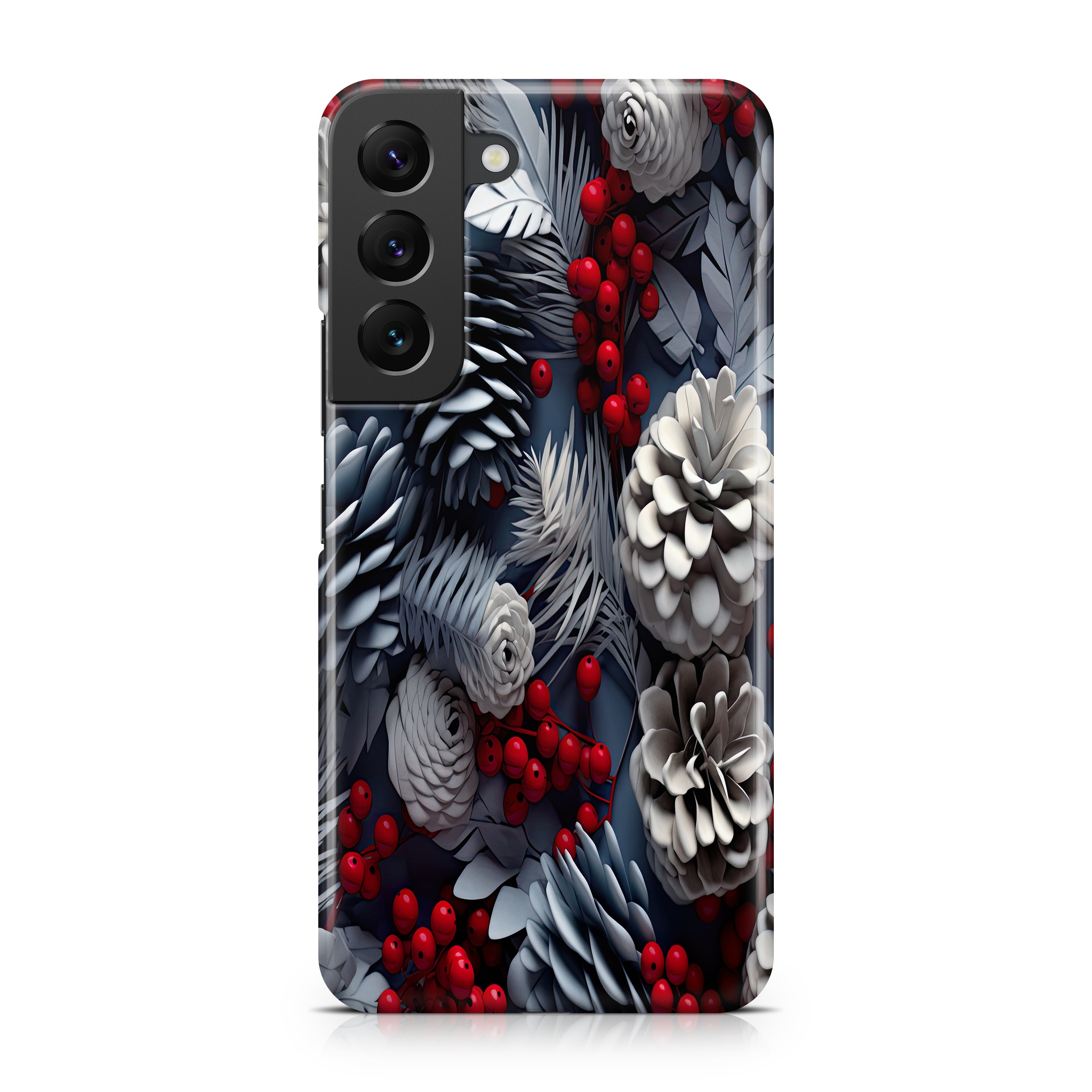 White Christmas Pinecones - Samsung