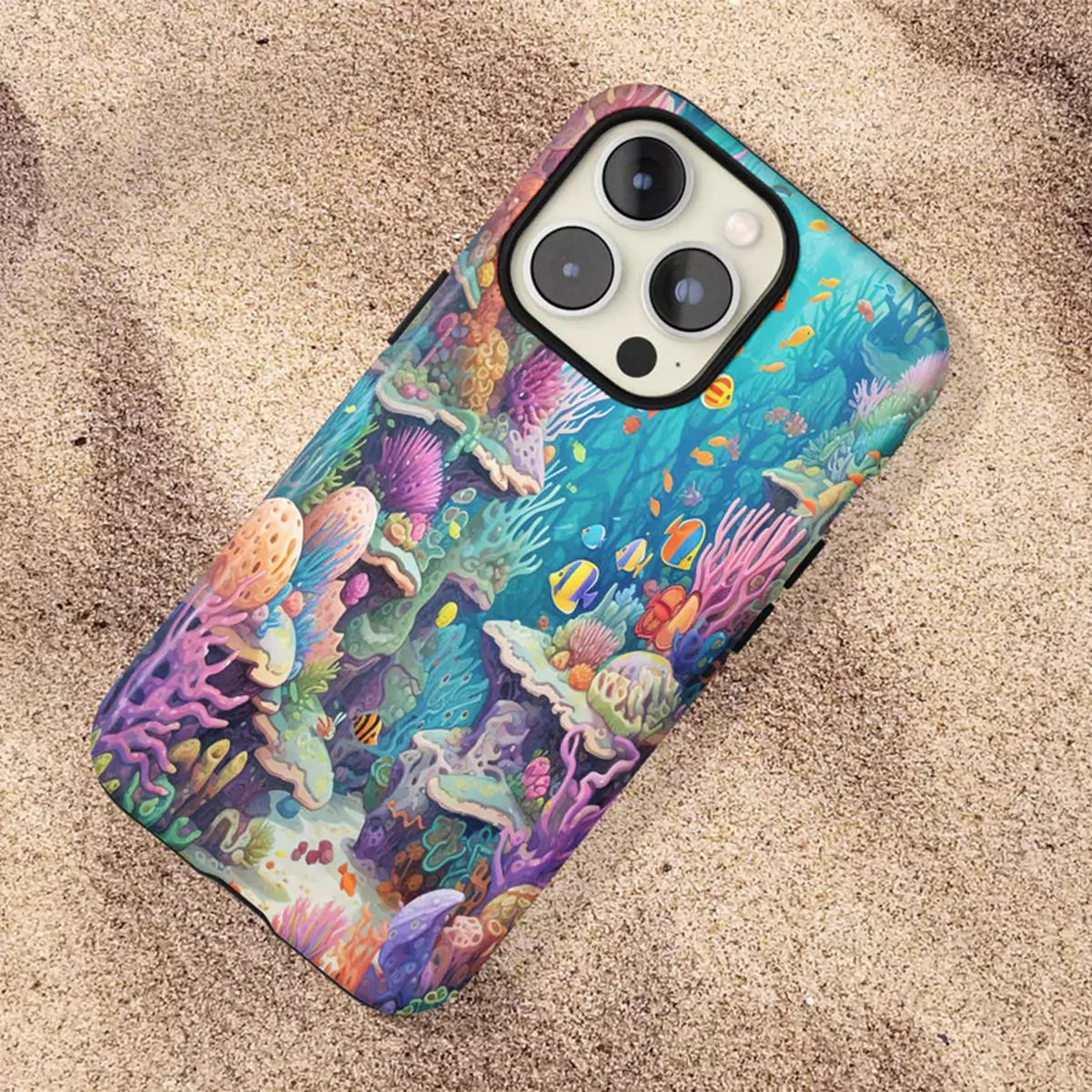 Daydream Coral Apple iPhone Front Page Graphic