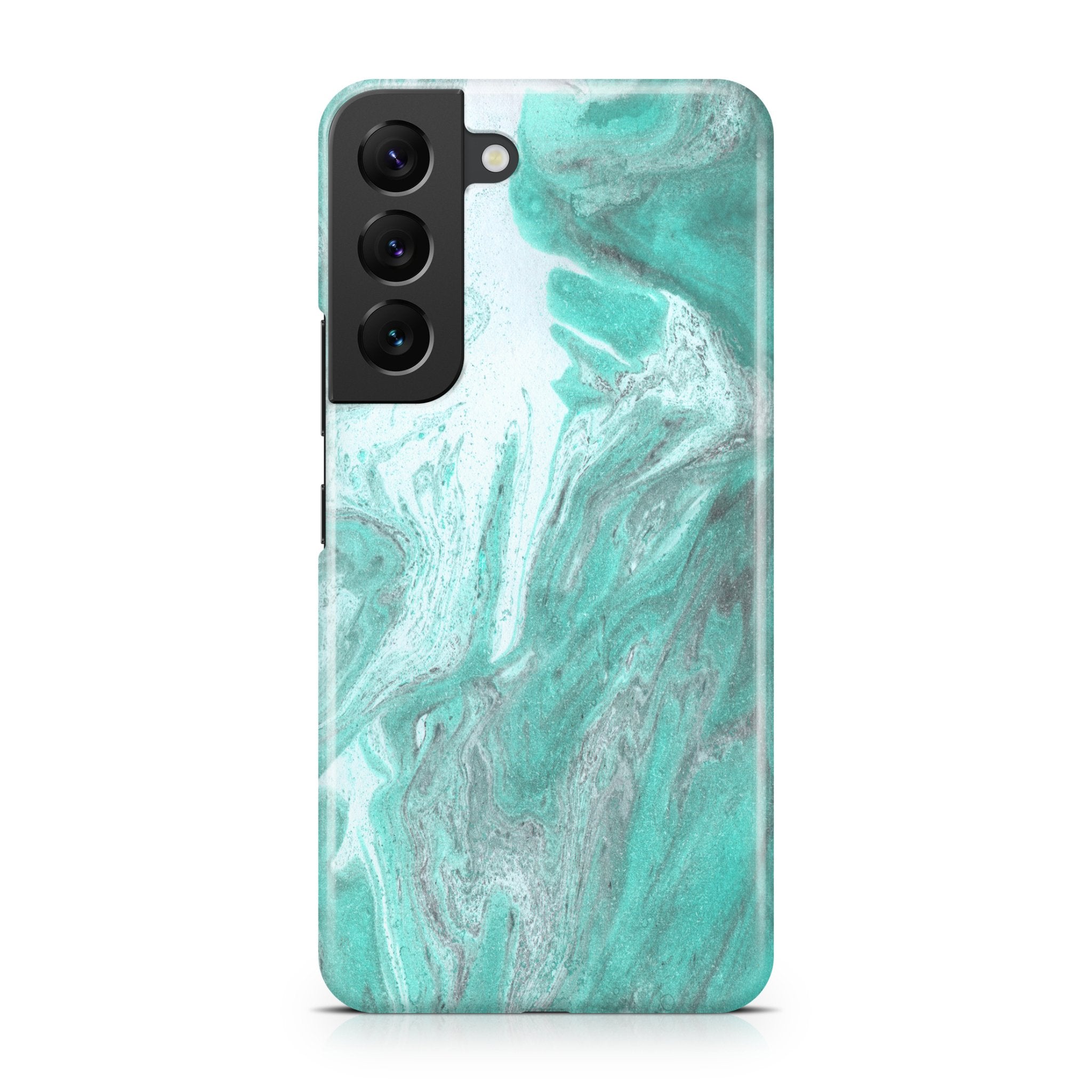 Aqua Green Marble - Samsung phone case designs by CaseSwagger