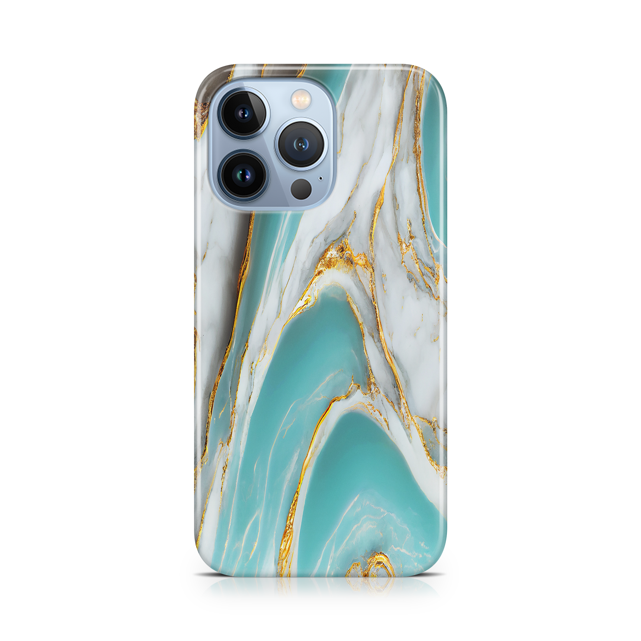 Baby Blue Marble - iPhone phone case designs by CaseSwagger