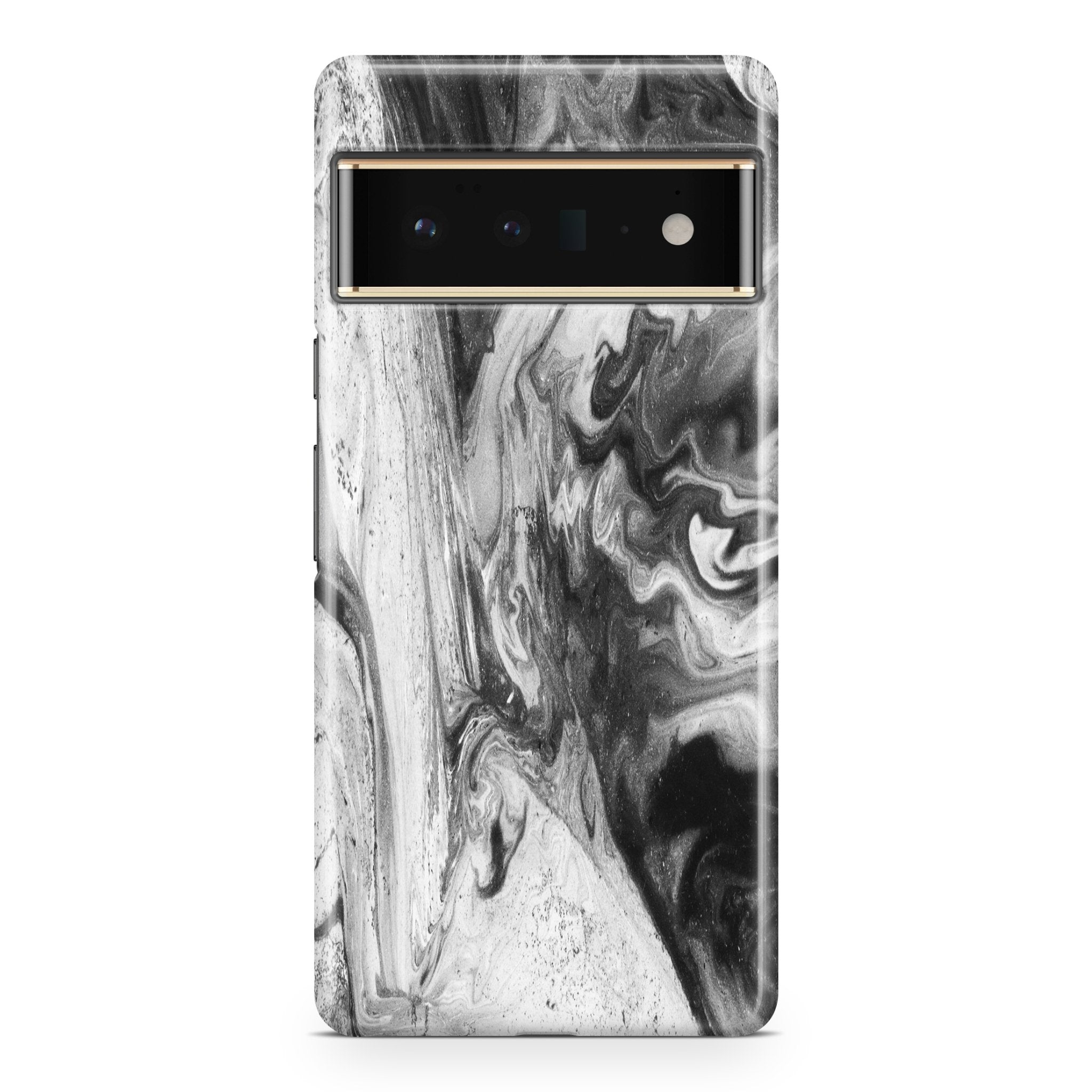 Black & White Marble Series I - Google phone case designs by CaseSwagger