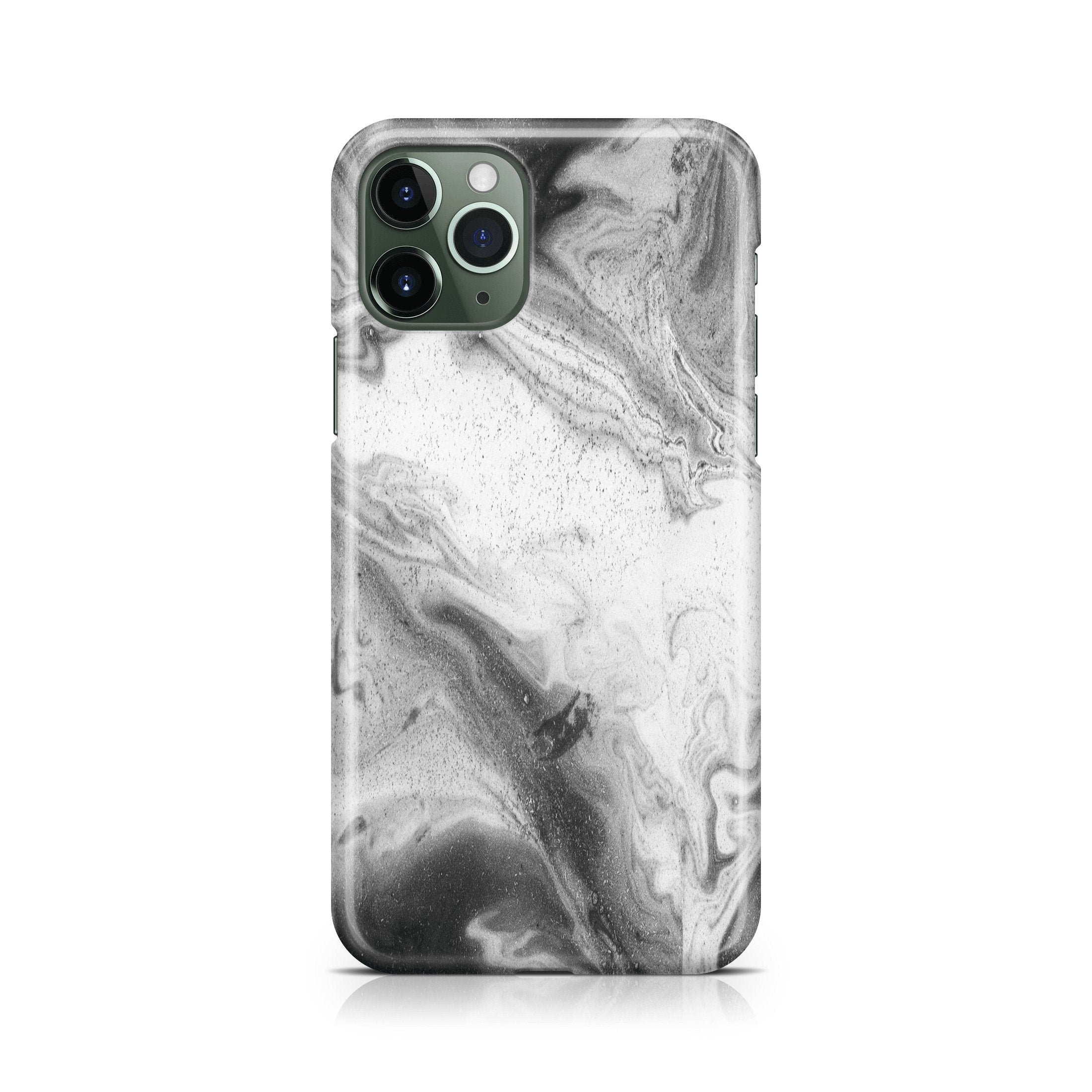 Black & White Marble Series III - iPhone phone case designs by CaseSwagger