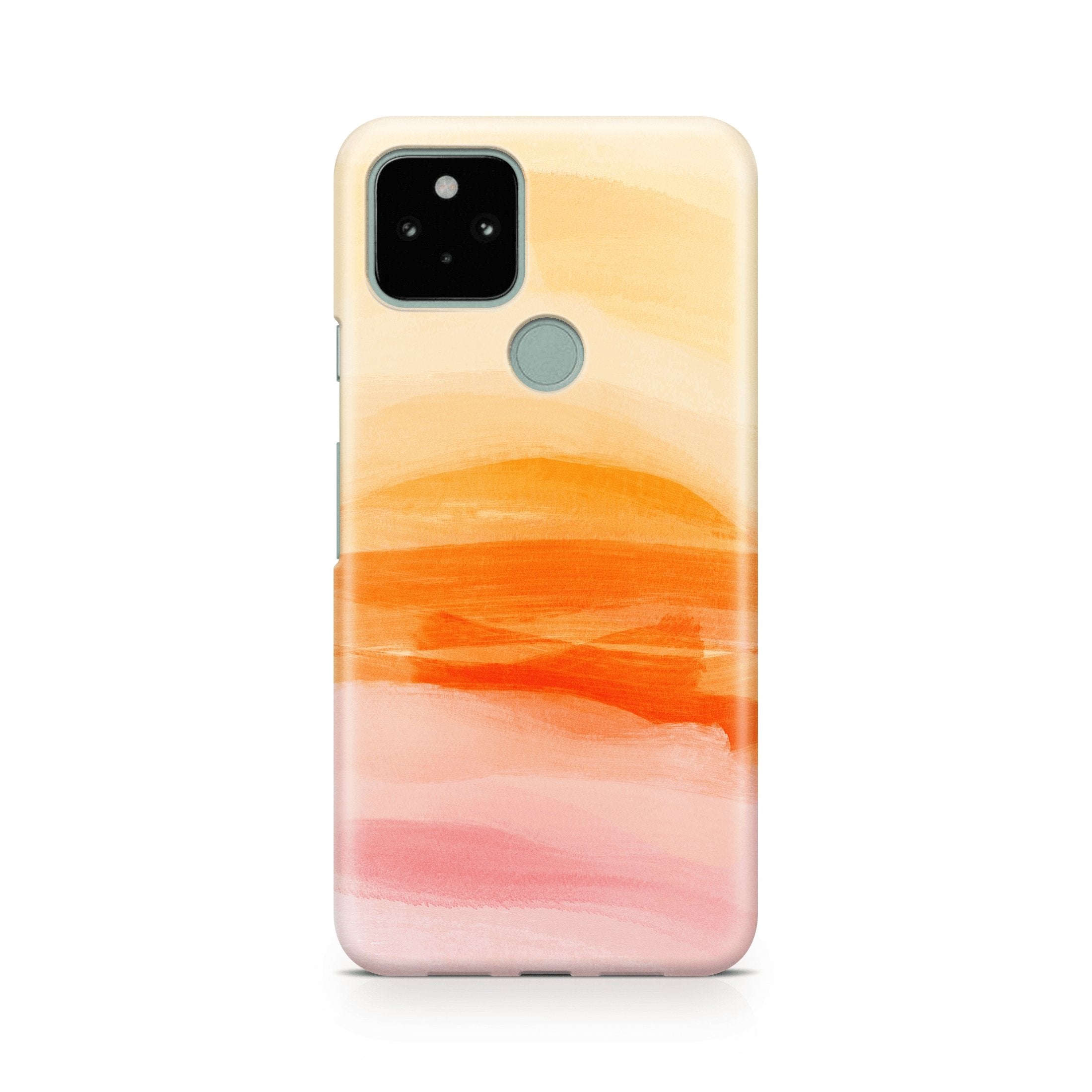 Blazing Orange Ombre - Google phone case designs by CaseSwagger