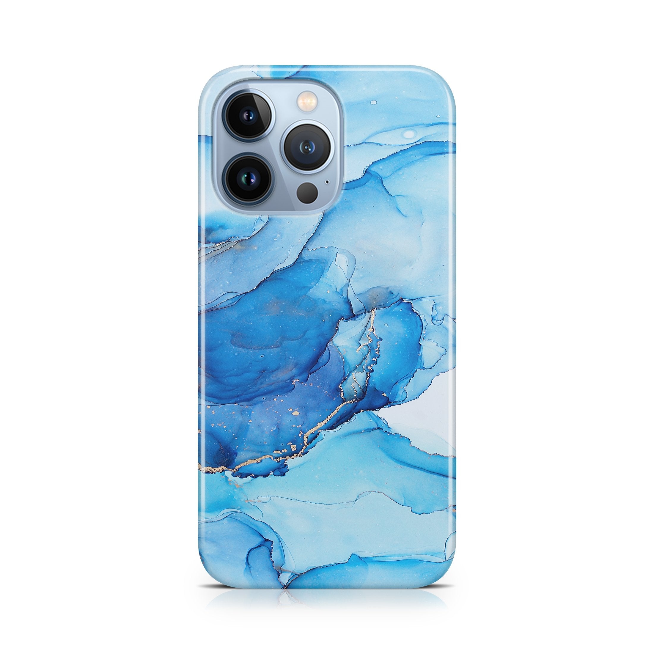 Blue Alcohol Ink - iPhone phone case designs by CaseSwagger