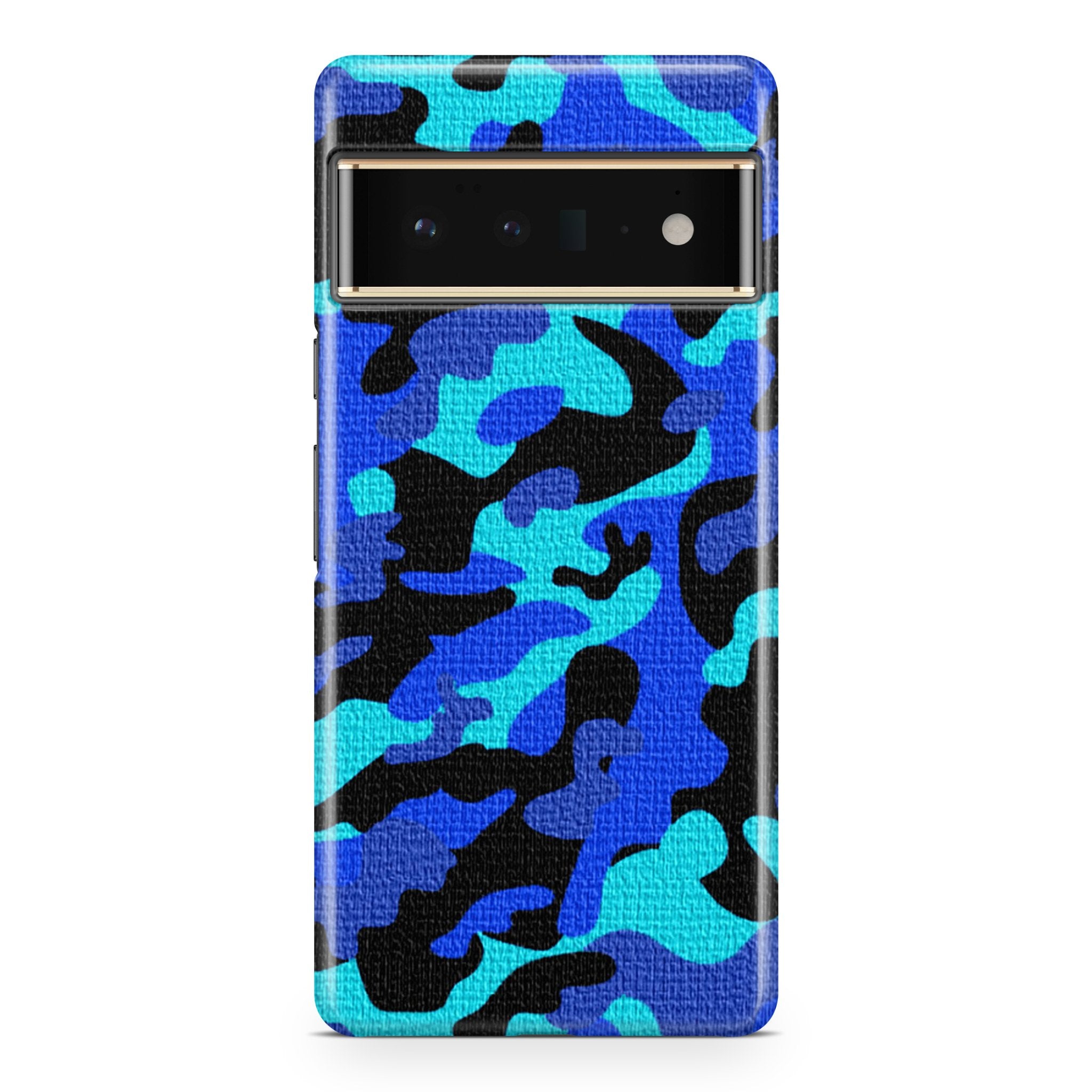 Blue Camo - Google phone case designs by CaseSwagger