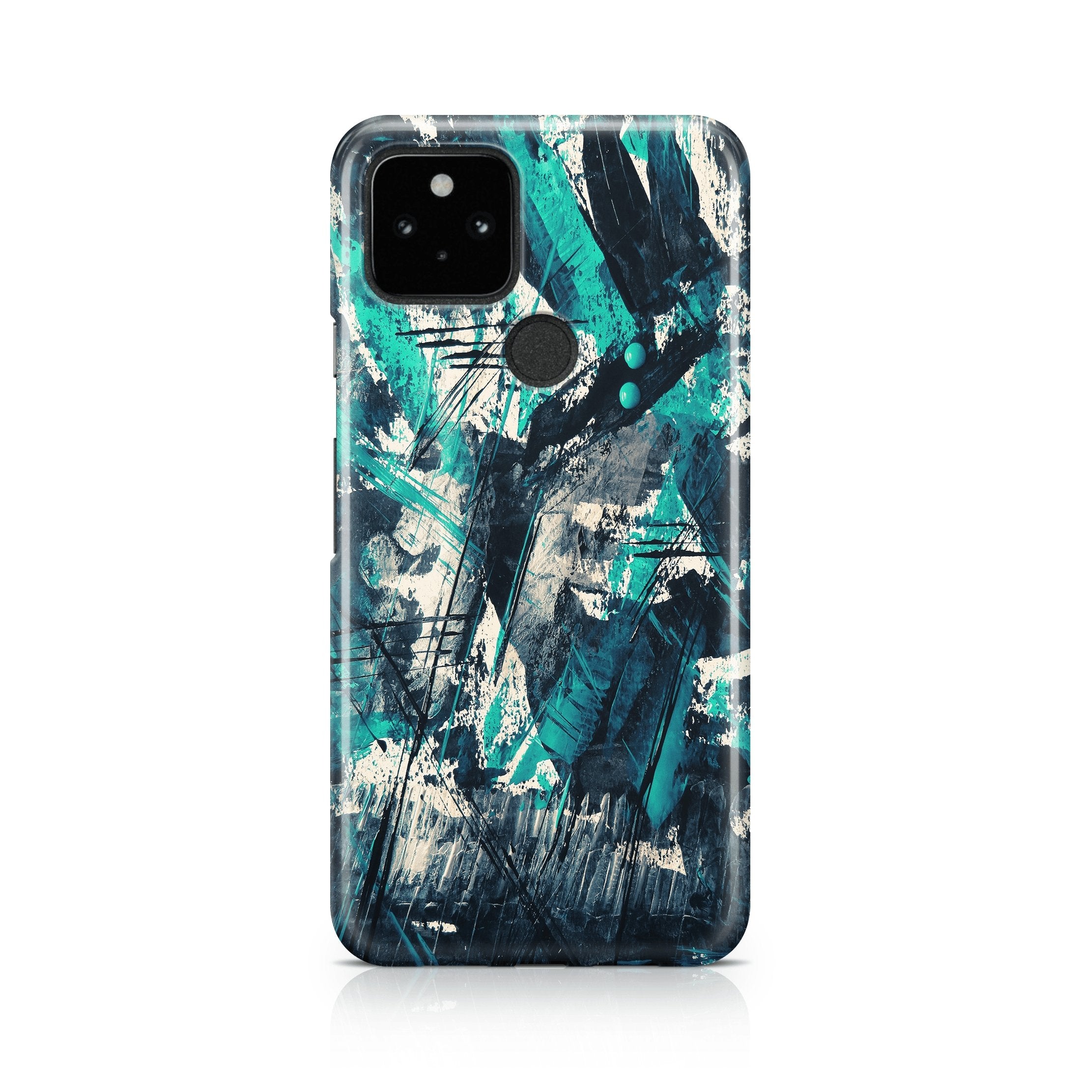 Blue Chaos - Google phone case designs by CaseSwagger